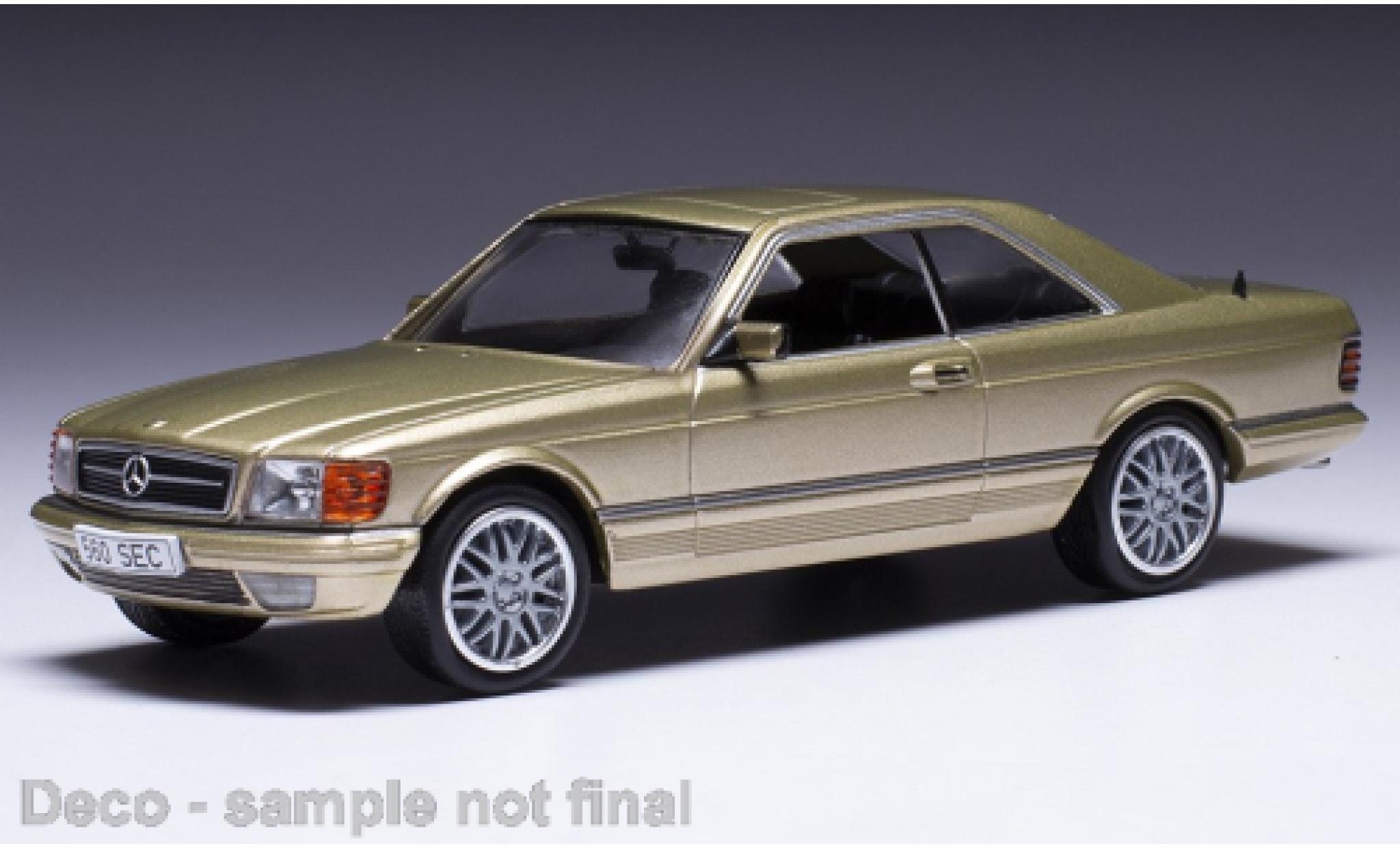 Mercedes 500 1/43 IXO SEC metallic beige 1981 modelauto