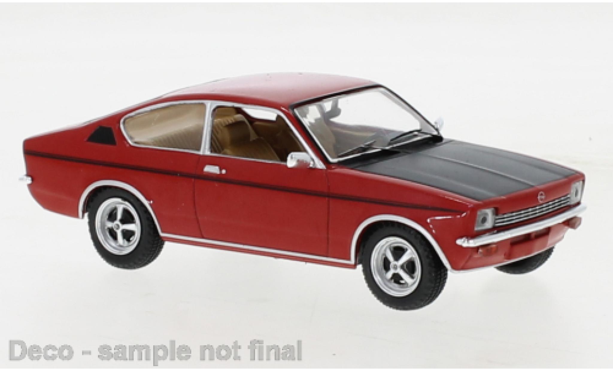 Opel Kadett 1/43 IXO C Coupe SR rood/zwart 1976 modelauto