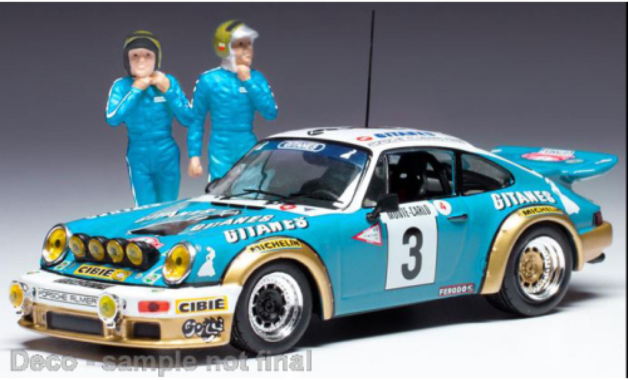 Porsche 930 RS 1/43 IXO 911 Carrera No.3 Gitanes Rallye WM Rallye Monte Carlo 1978 modelauto