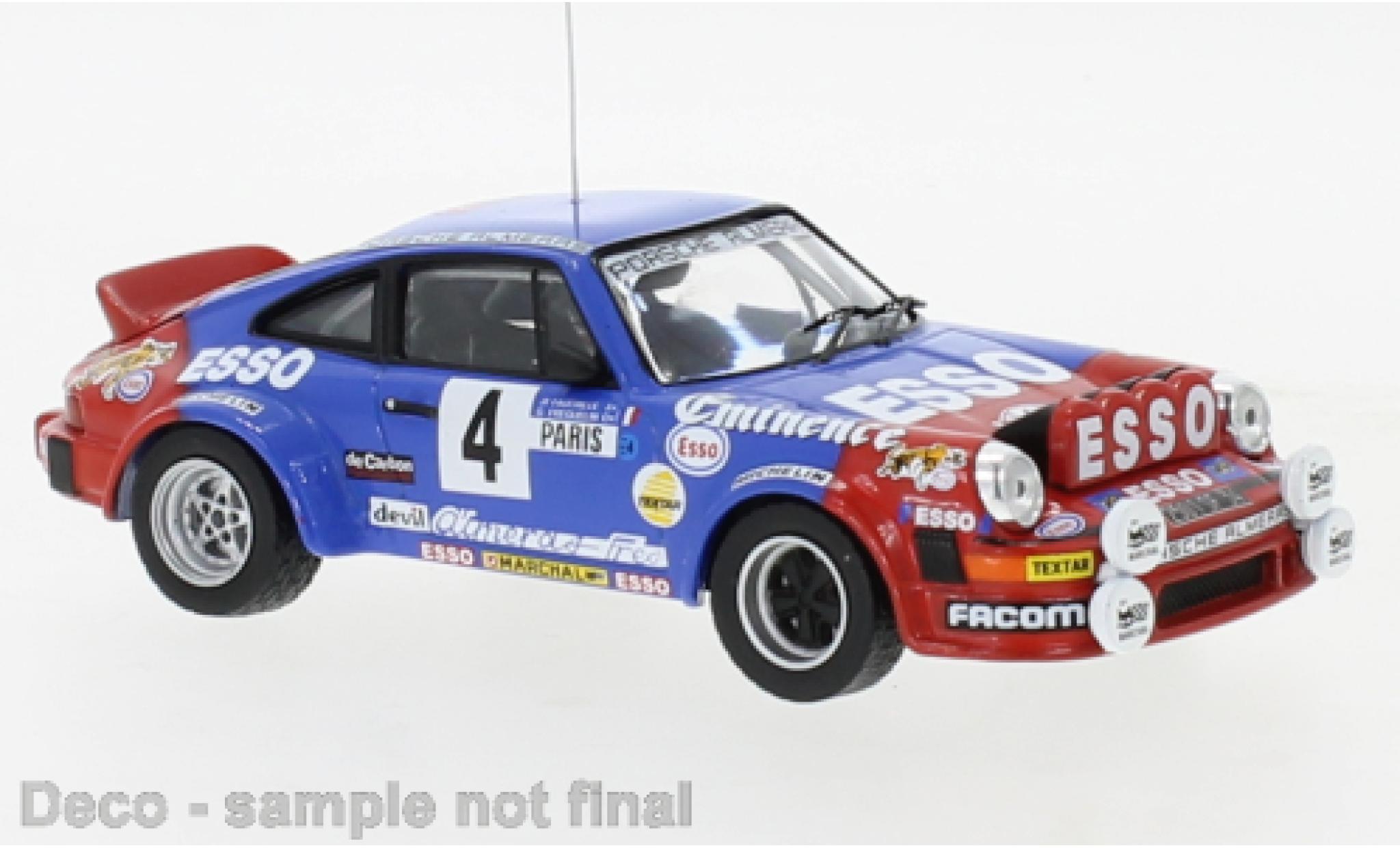 Porsche 930 1/43 IXO 911 SC No.4 Team Almeras Eminence Esso Rallye WM Rally Monte Carlo 1982 modelauto