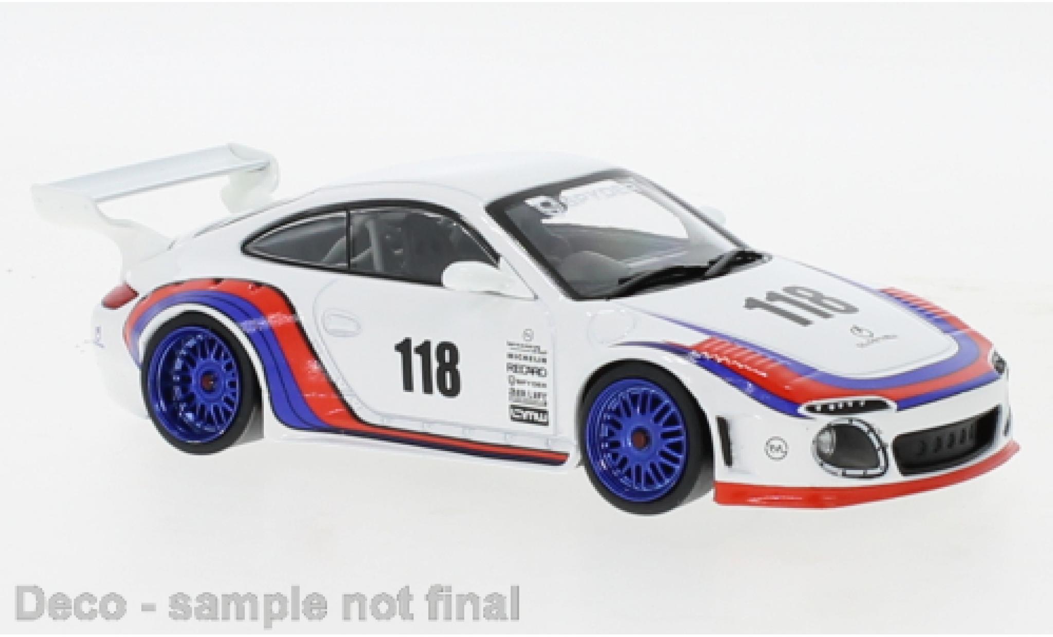 Porsche 997 1/43 IXO Old and New wit/Dekor modelauto