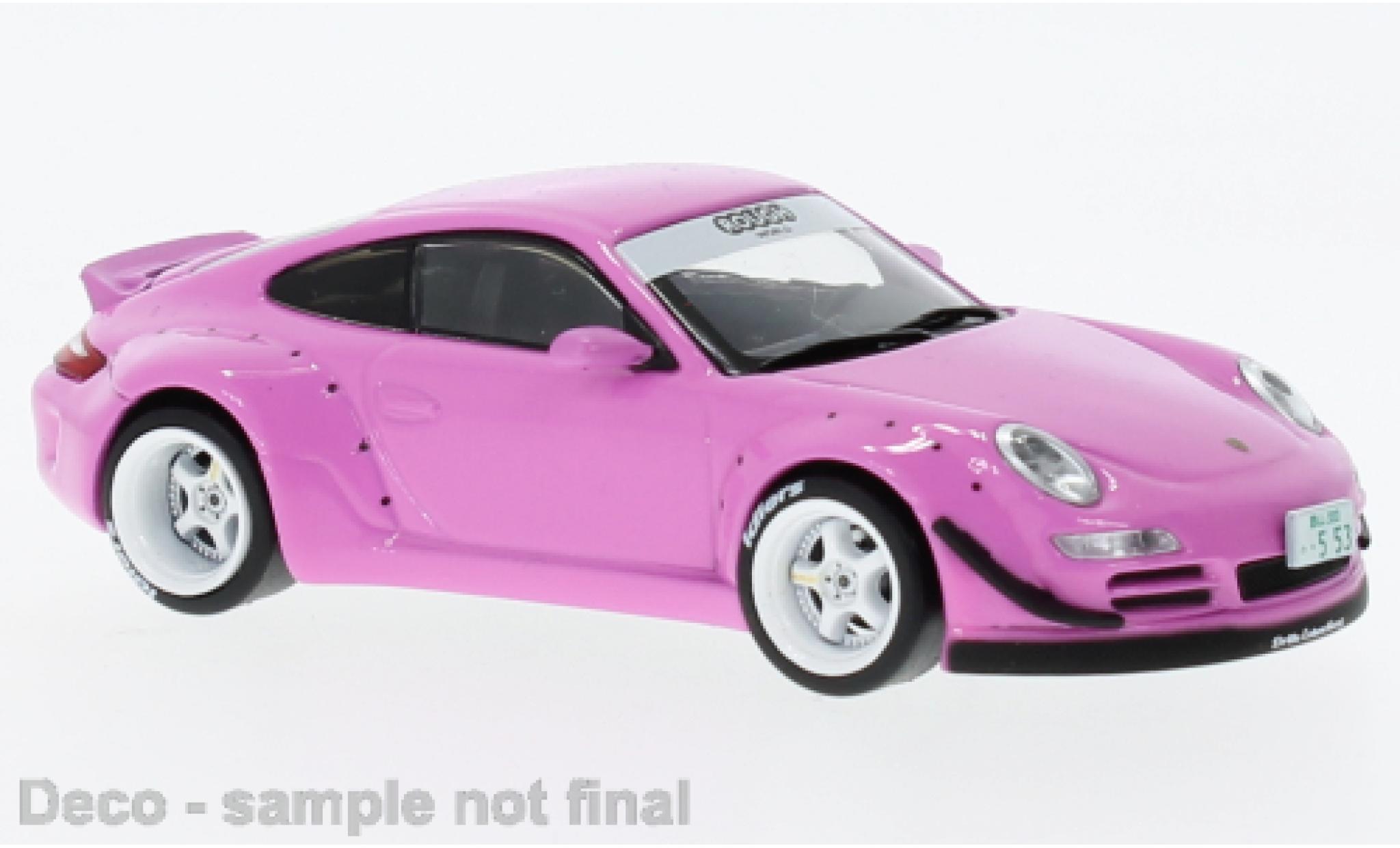 Porsche 997 RWB 1/18 IXO roze modelauto