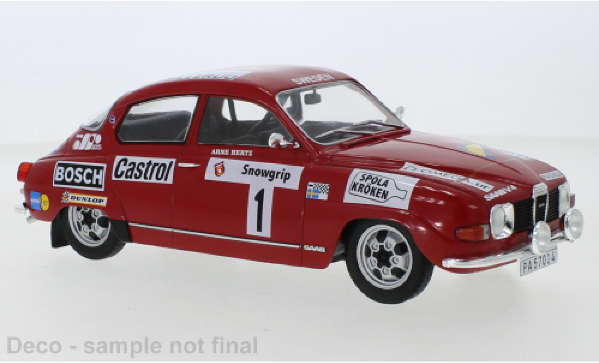 Saab 96 1/18 IXO V4 No.1 Rallye WM Rallye Su&egrave;de 1973 modelauto