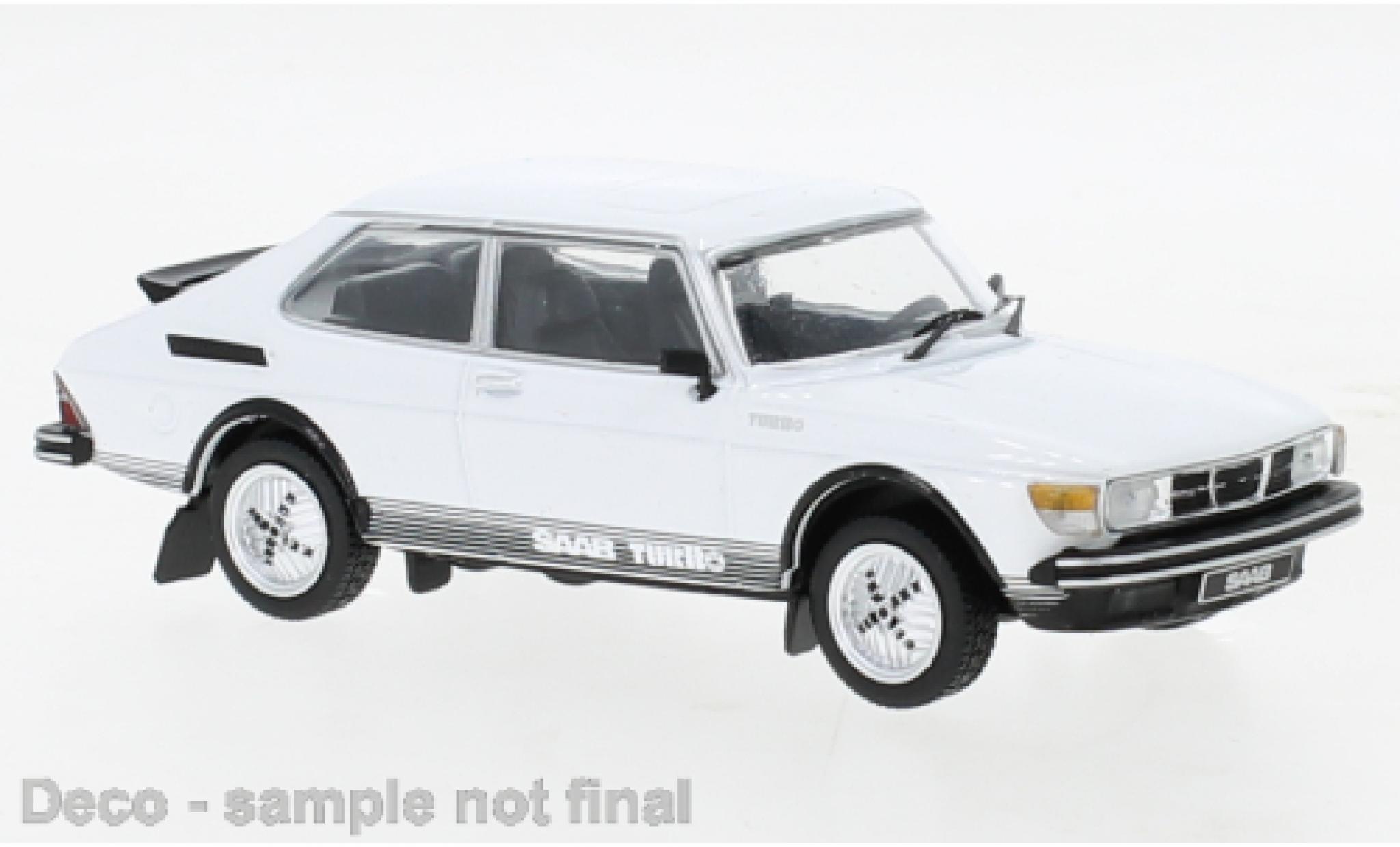 Saab 99 1/43 IXO Turbo Combi Coupe wit 1977 modelauto