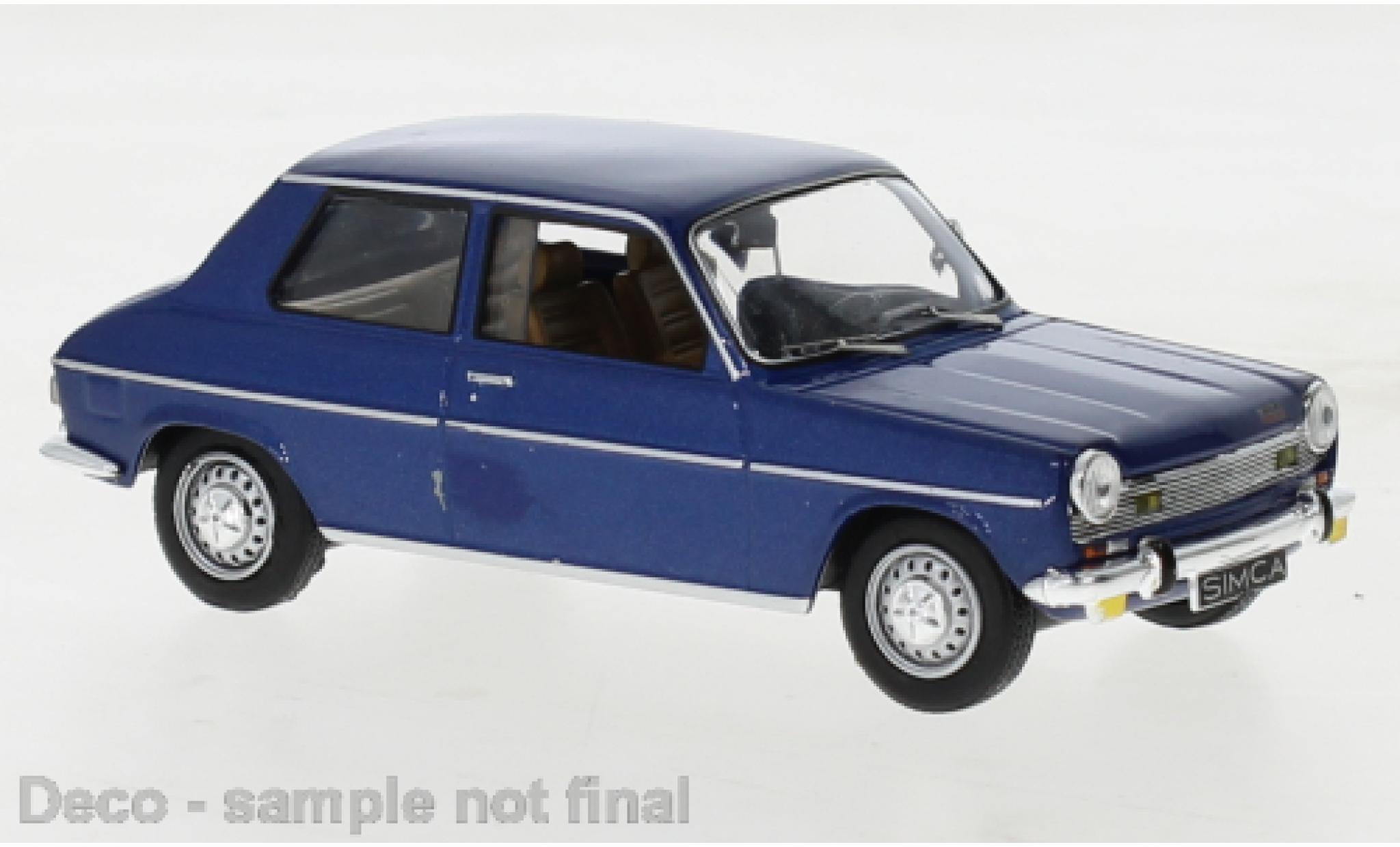 Simca 1100 1/43 IXO Special metallic blauw 1970 modelauto