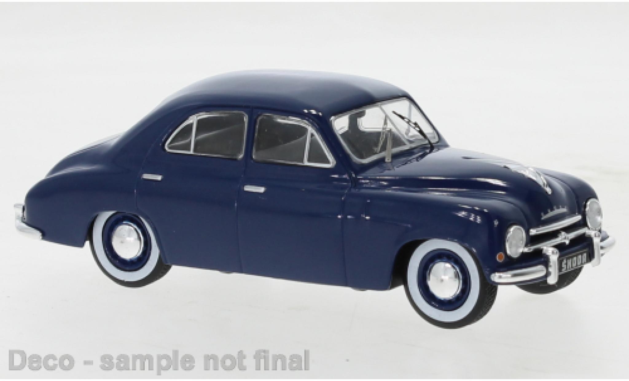 Skoda 120 1/43 IXO 0 blauw 1952 modelauto