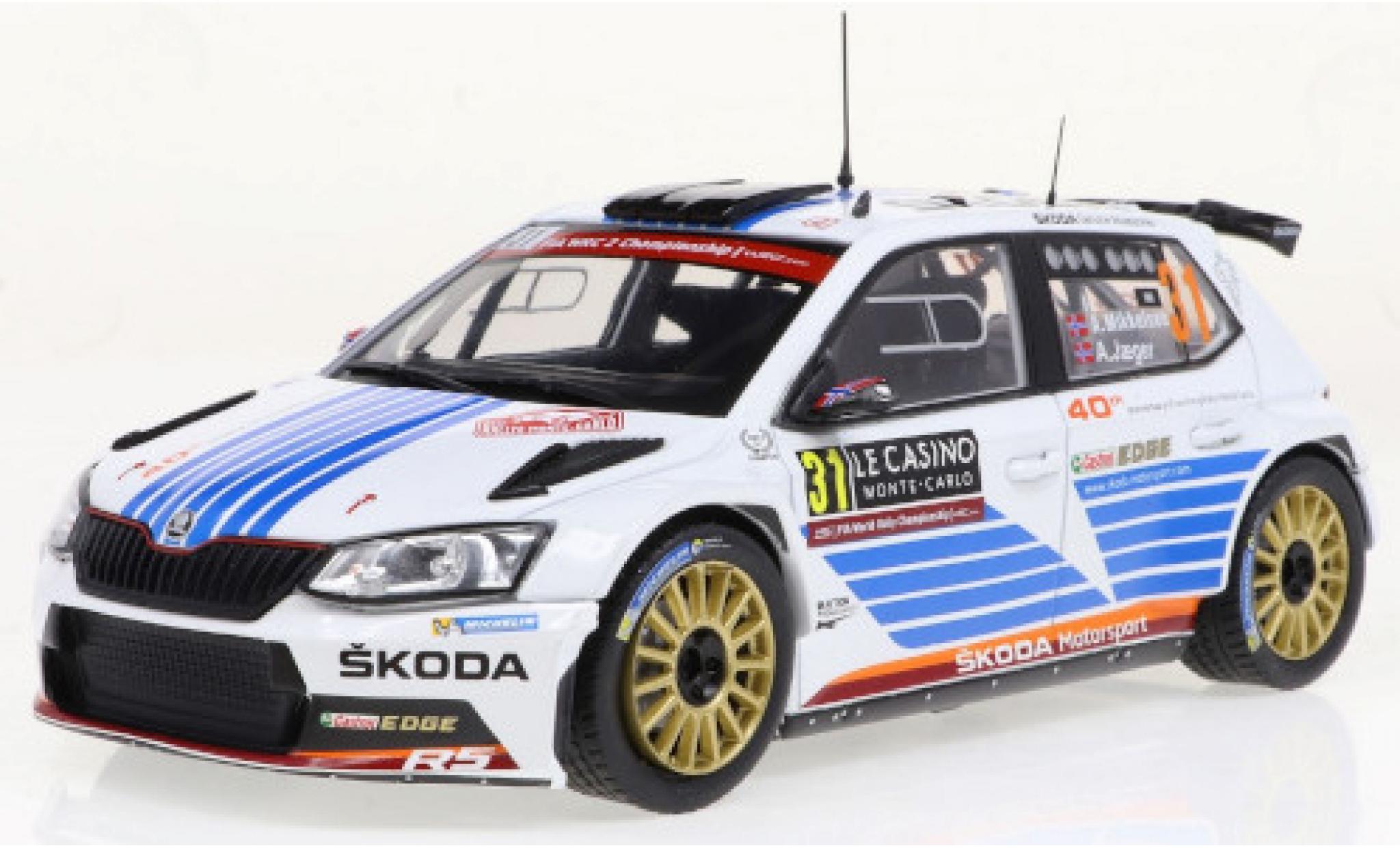 Skoda Fabia 1/24 IXO R5 No.31 Rallye Monte Carlo 2017 modelauto