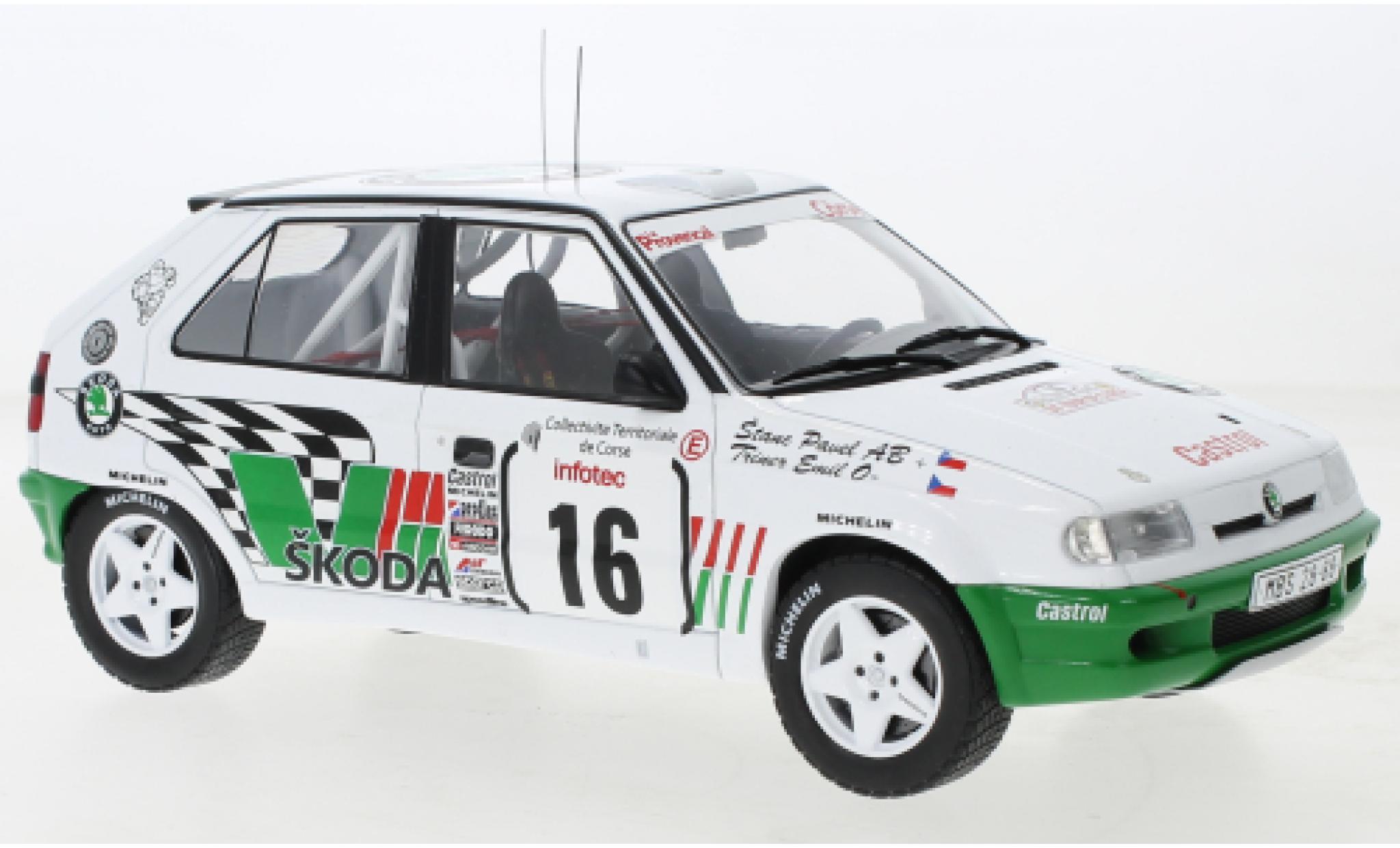 Skoda Felicia 1/18 IXO Kit Car No.16 Rallye WM Tour de Corse 1995 modelauto