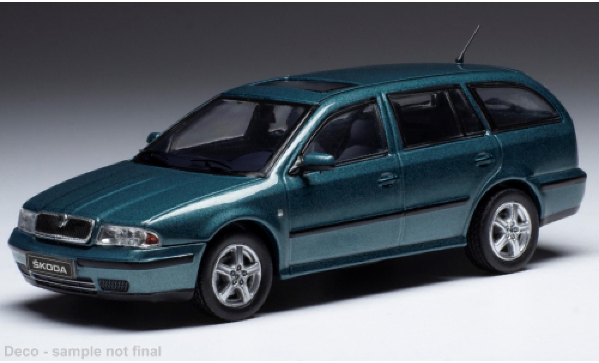 Skoda Octavia 1/43 IXO 1 (1U) metallic groen 1998 modelauto