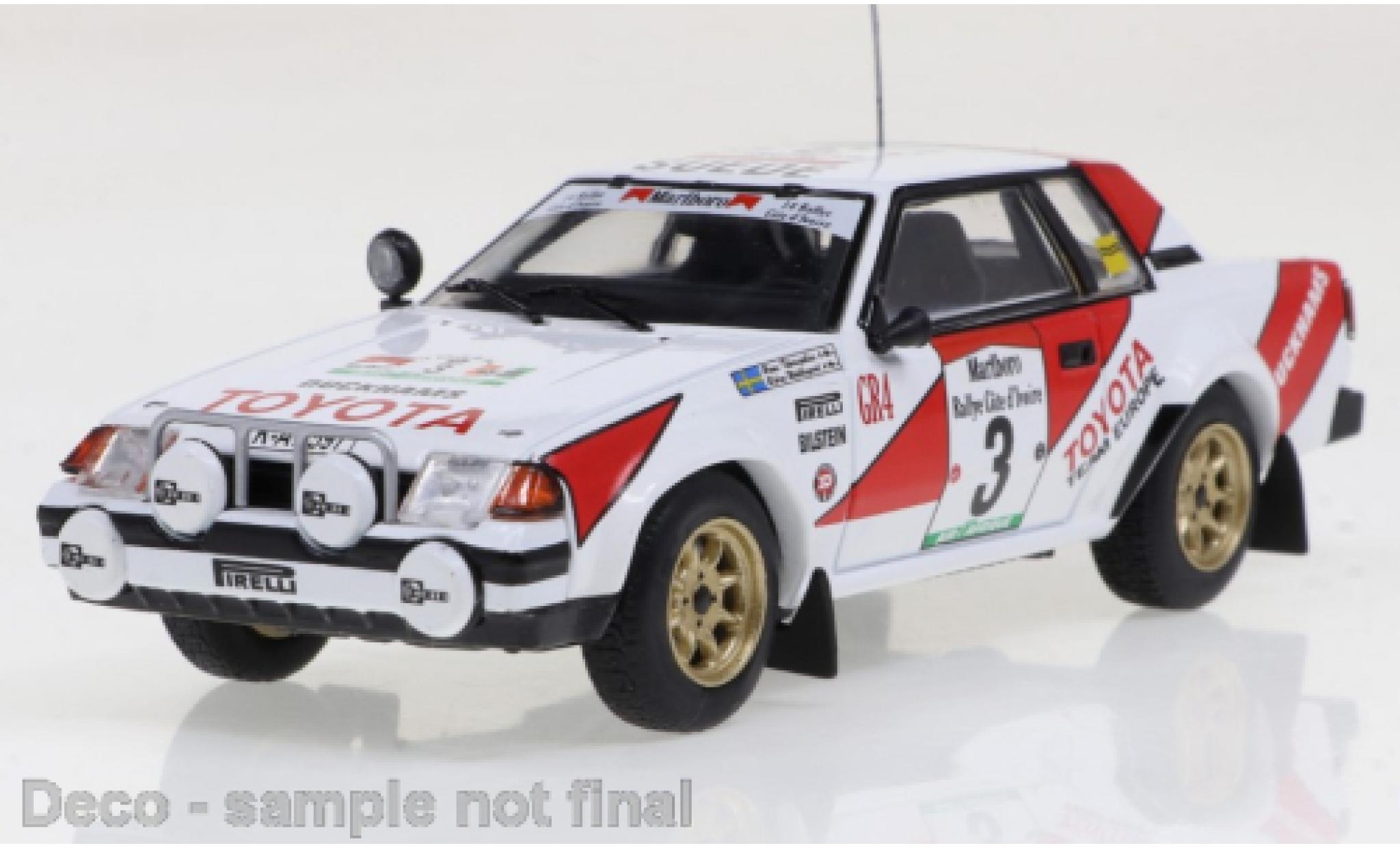 Toyota Celica 1/43 IXO 2000GT No.3 Rallye Cote d Ivoire 1982 modelauto