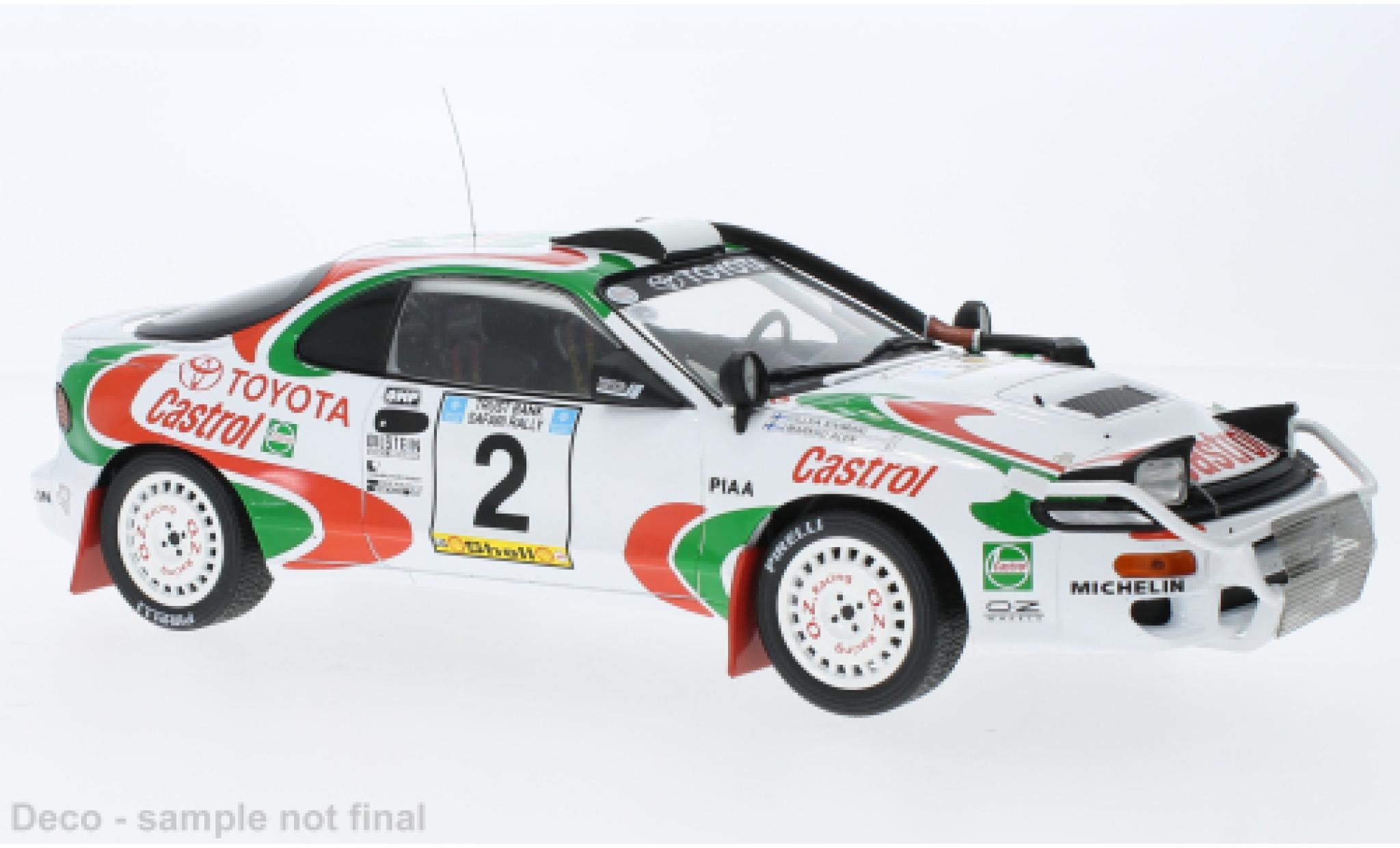 Toyota Celica 1/18 IXO Turbo 4WD (ST185) No.2 Safari Rally 1993 modelauto