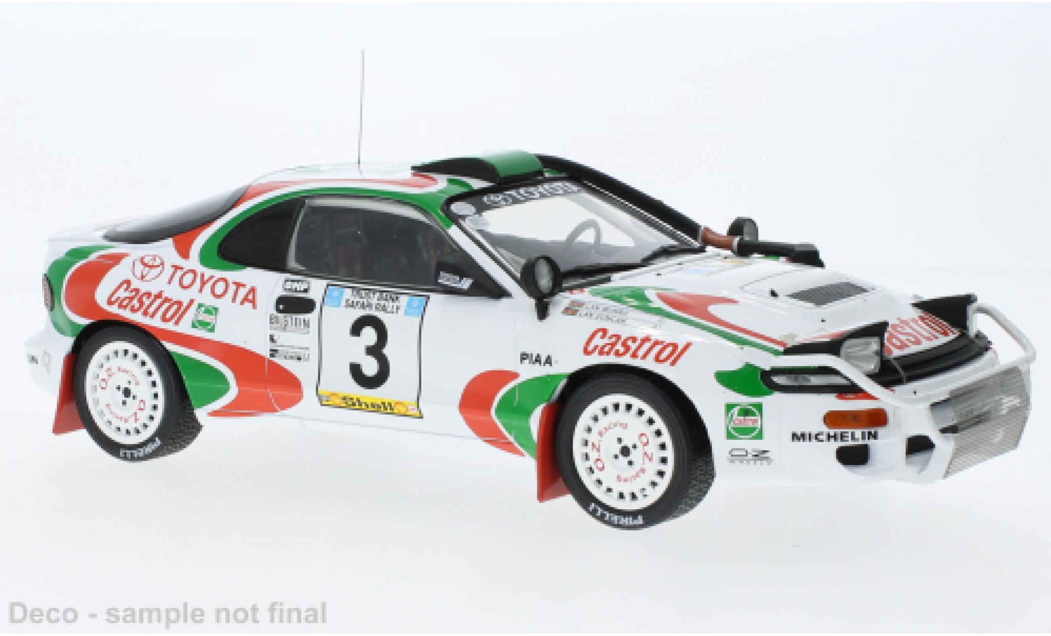 Toyota Celica 1/18 IXO Turbo 4WD (ST185) No.3 Safari Rally 1993 modelauto