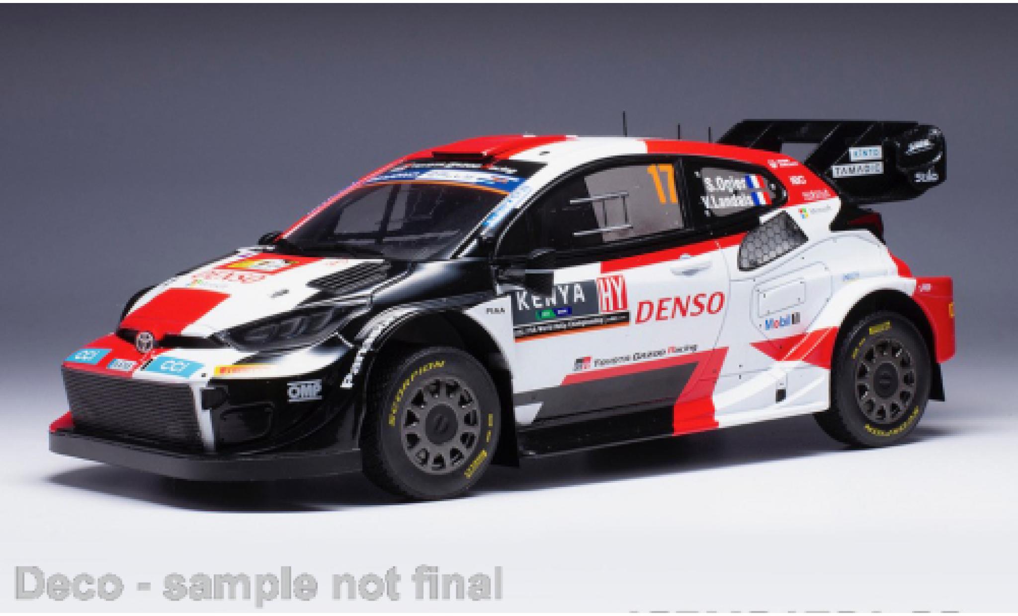 Toyota Yaris 1/18 IXO GR Rally1 hybride No.17 Rallye WM Safari Rally 2023 modelauto