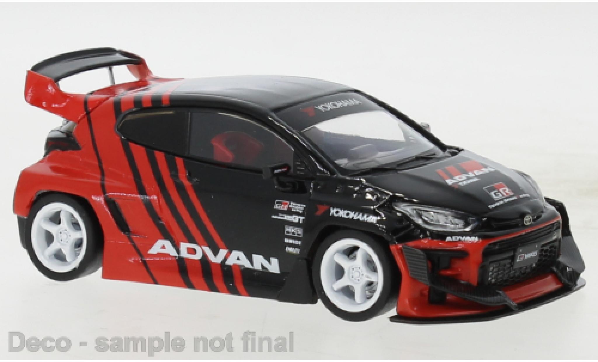 Toyota Yaris 1/43 IXO / Pandem zwart modelauto