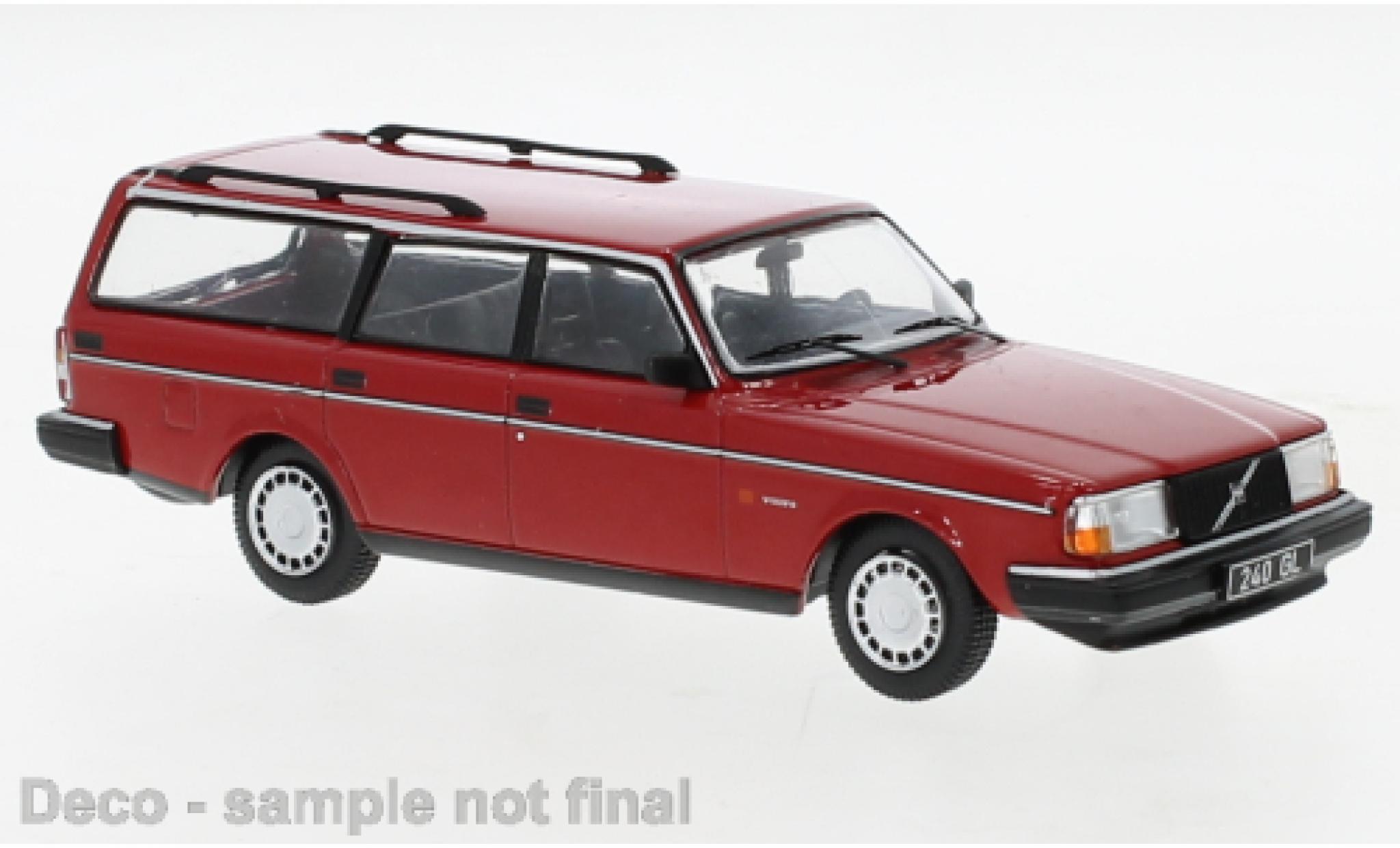 Volvo 240 1/43 IXO GL rood 1989 modelauto