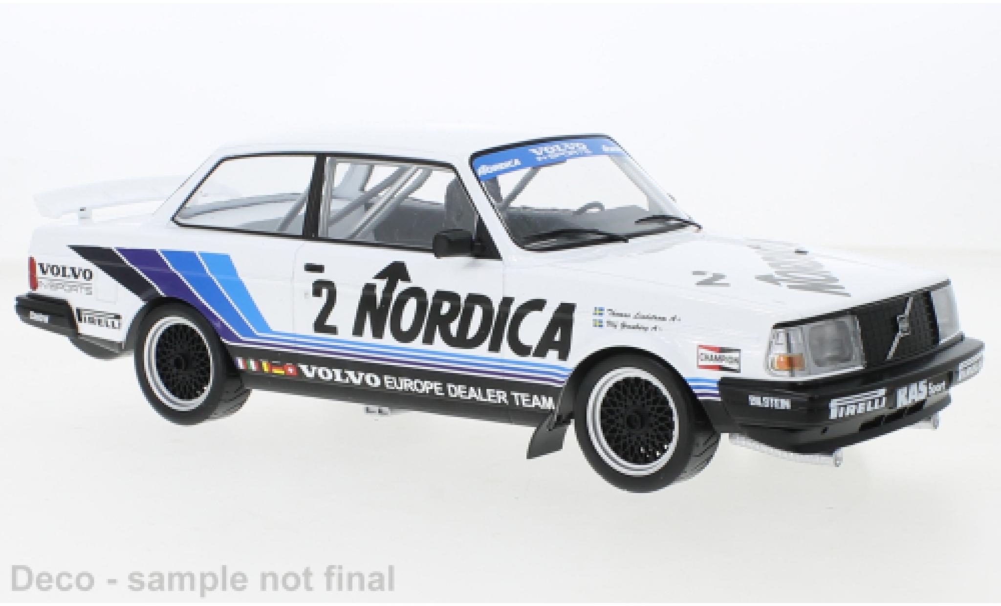 Volvo 240 1/18 IXO Turbo No.2 Europe Dealer Team Nordica ETCC Br&uuml;nn 1986 modelauto