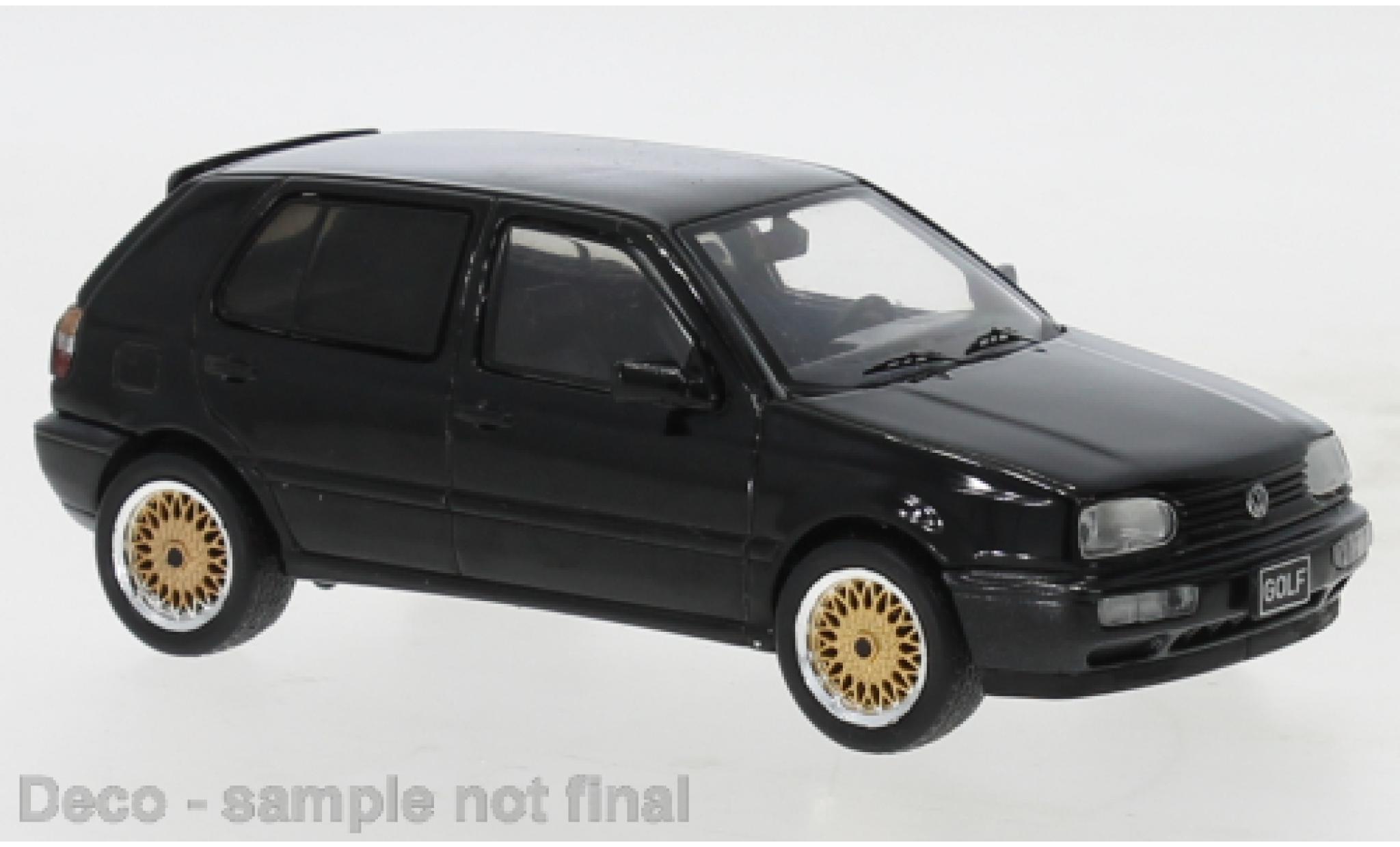 Volkswagen Golf 1/43 IXO III Douane zwart 1993 modelauto