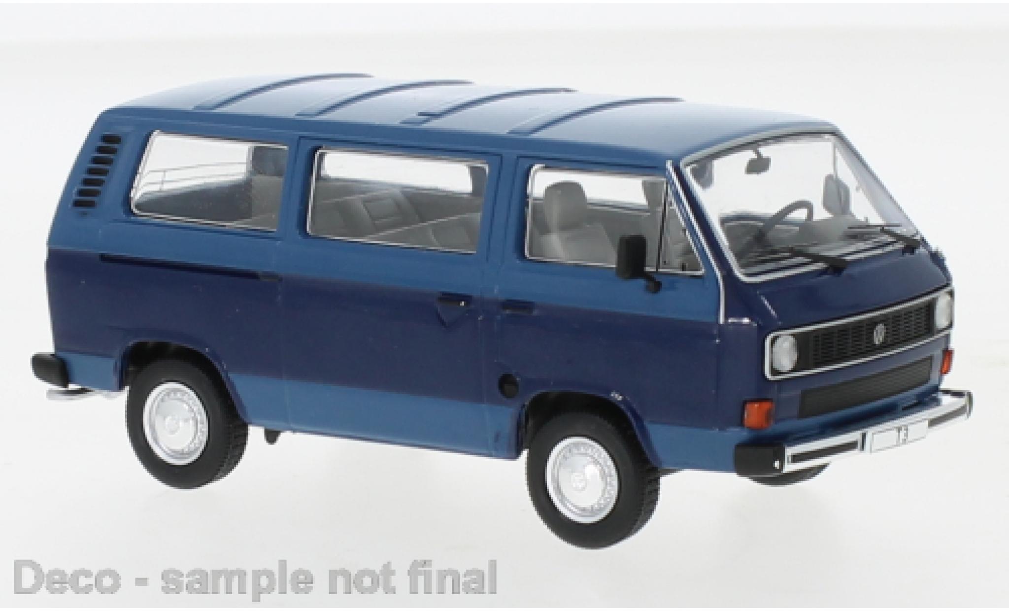 Volkswagen T3 1/43 IXO blauw 1980 modelauto
