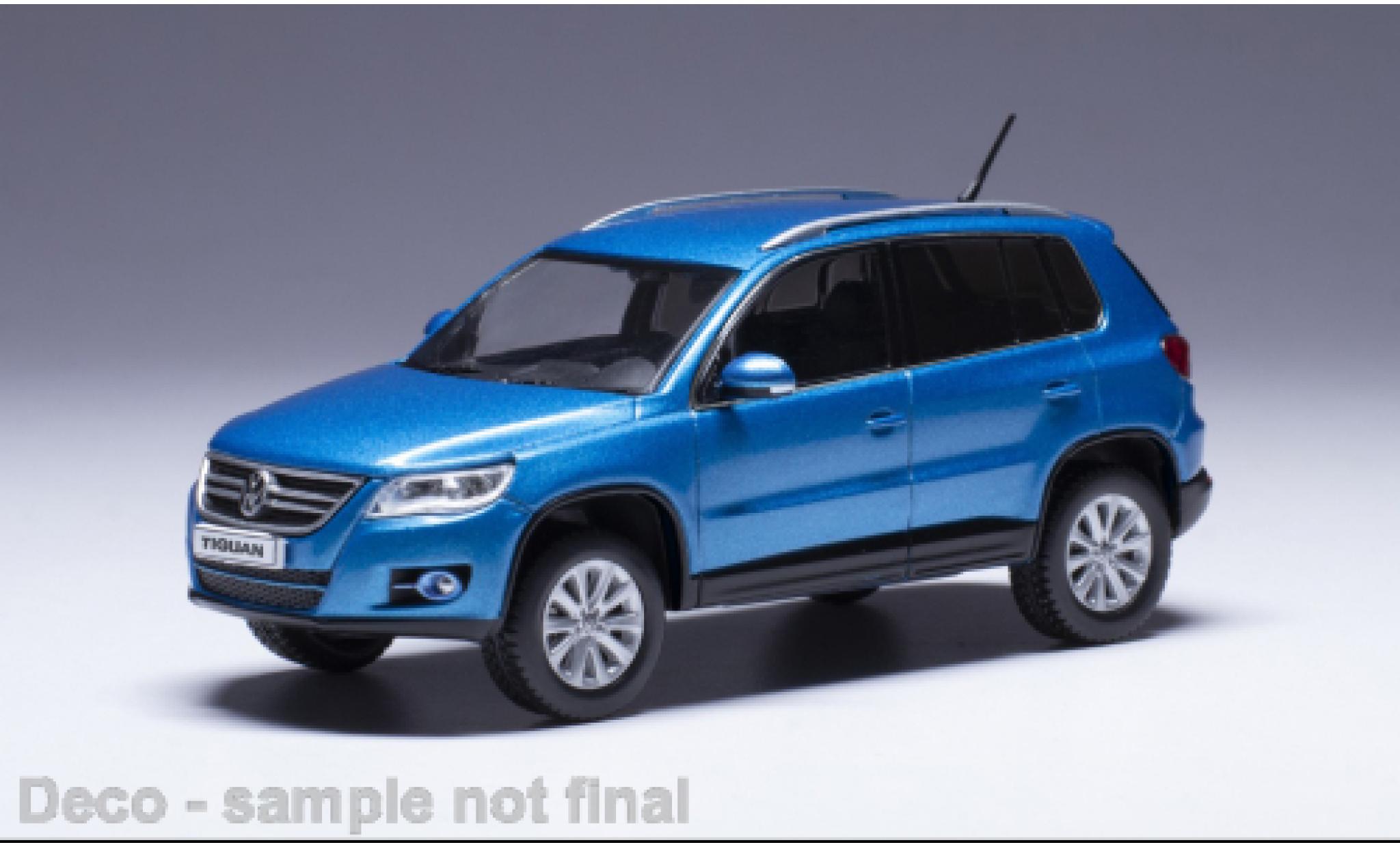 Volkswagen Tiguan 1/43 IXO metallic blauw 2007 modelauto