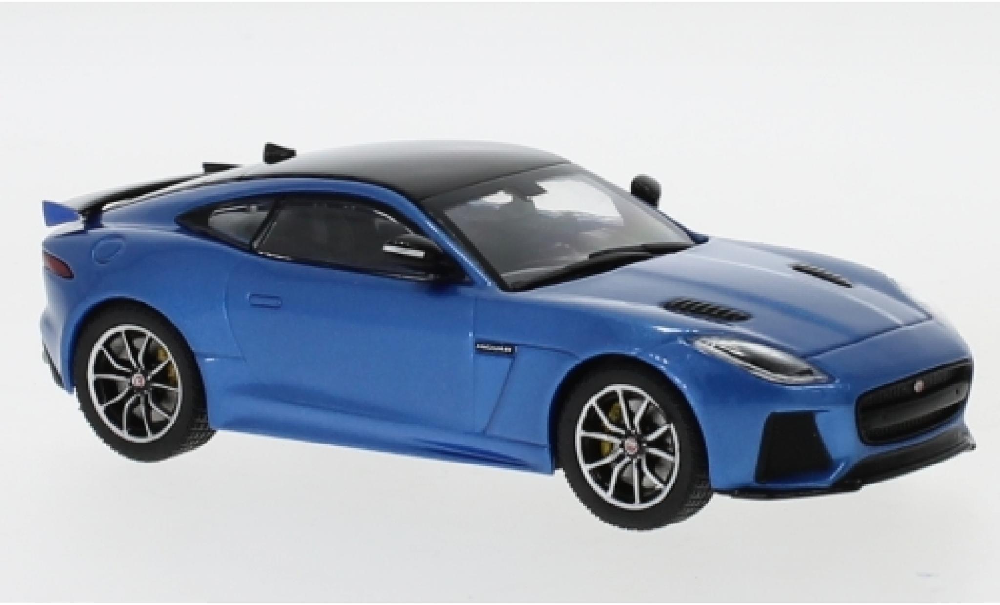Jaguar F-Type 1/43 IXO SVR metallic blauw/zwart 2016 modelauto