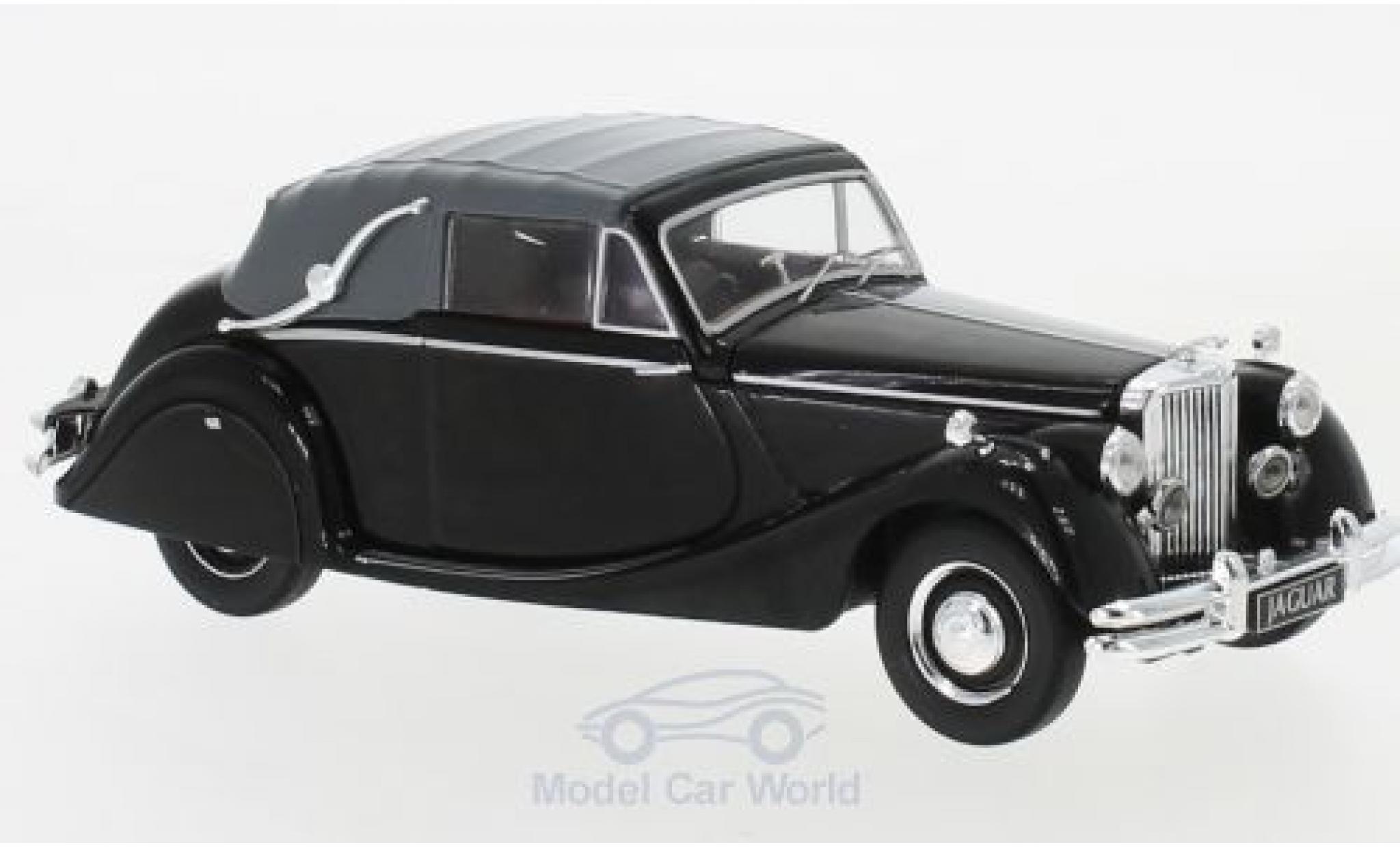 Jaguar MK 1/43 IXO V 3.5 Litre DHC Cabrio zwart RHD 1950 modelauto