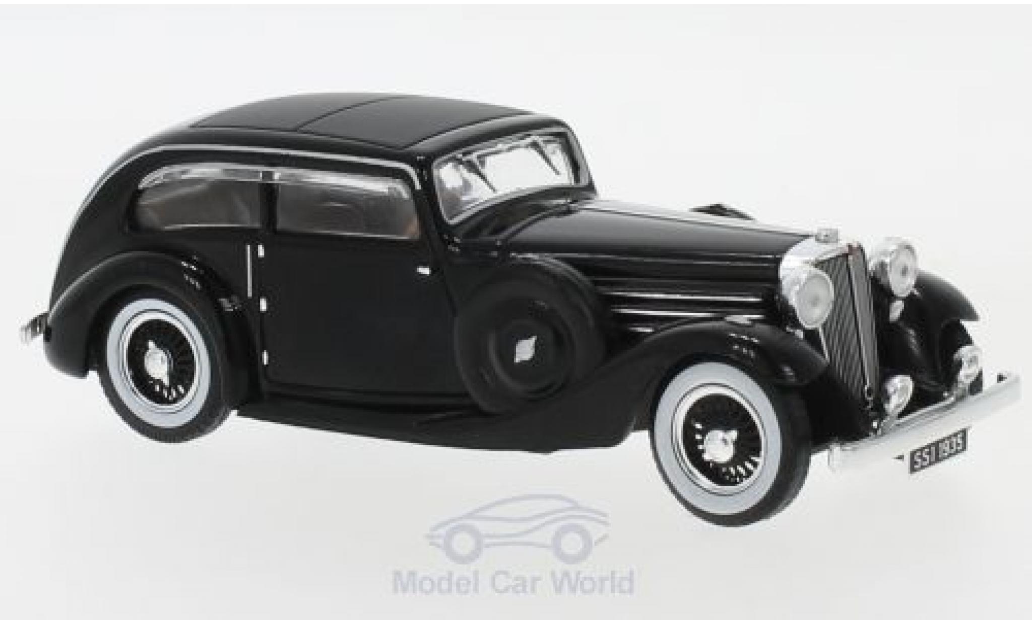 Jaguar SS 1/43 IXO 1 Airline Coupe zwart RHD 1935 modelauto