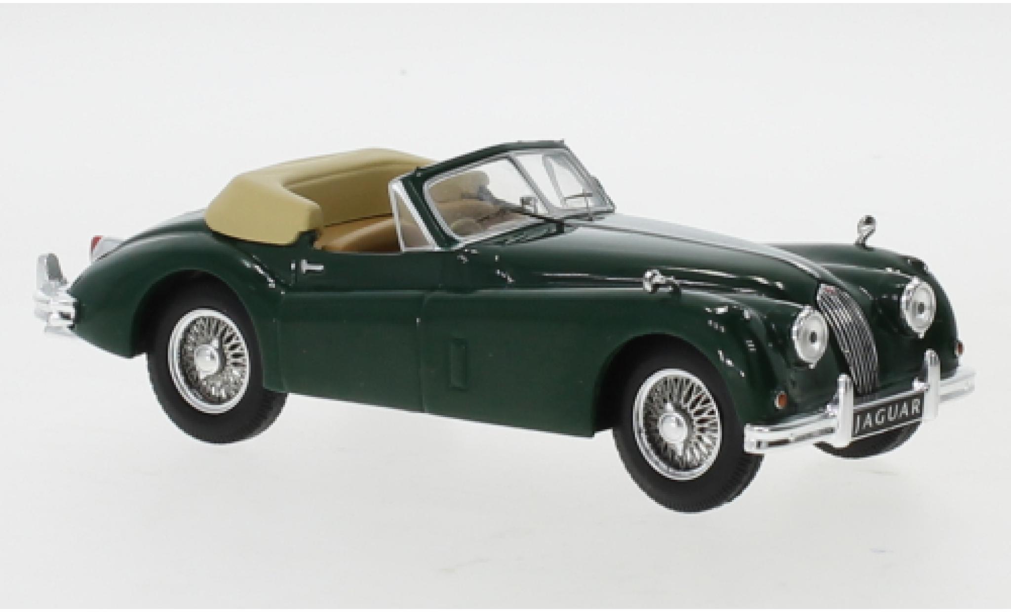 Jaguar XK 1/43 IXO 140 DHC groen RHD 1956 modelauto