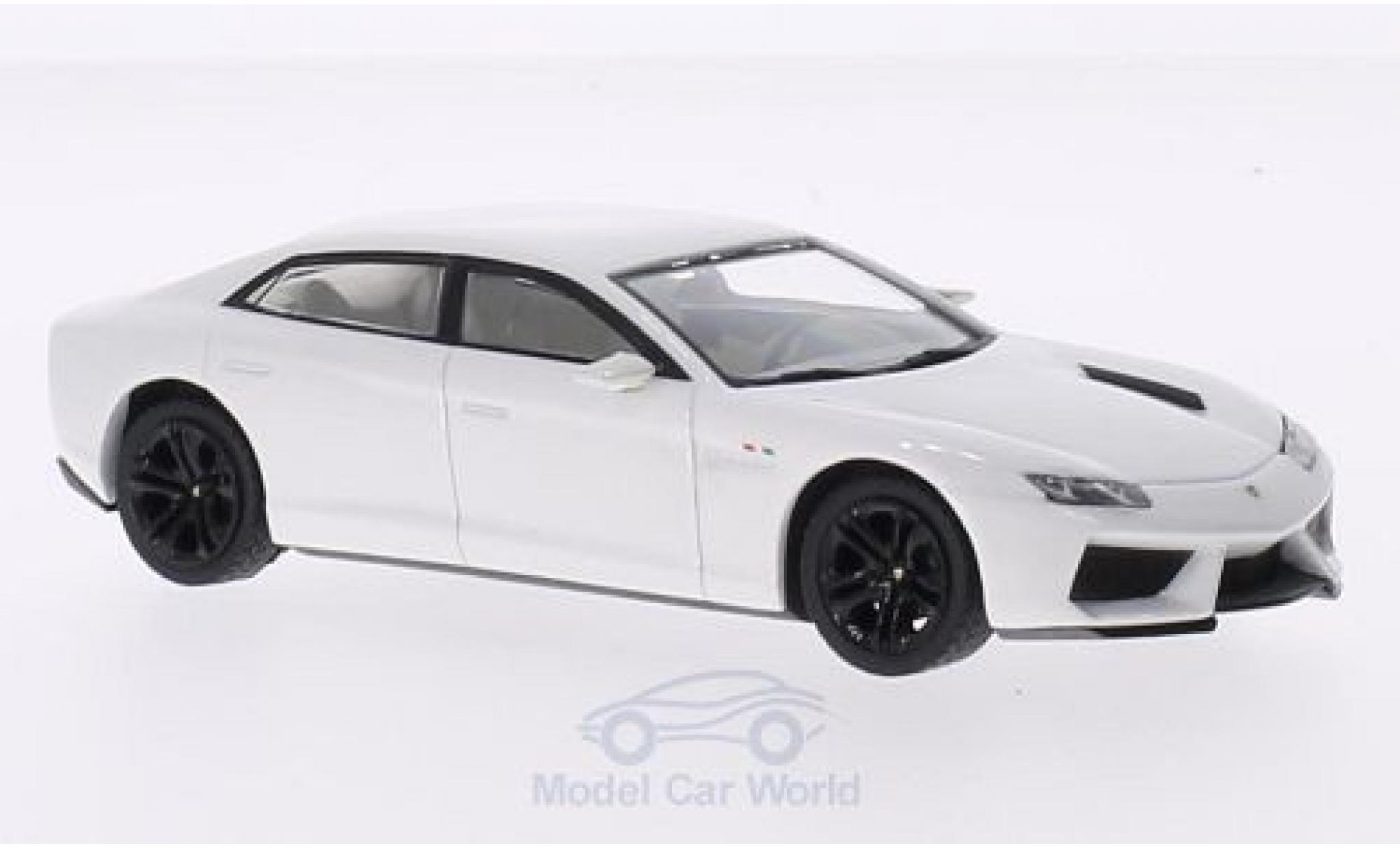 Lamborghini Estoque 1/43 IXO 200 metallic wit 2008 modelauto