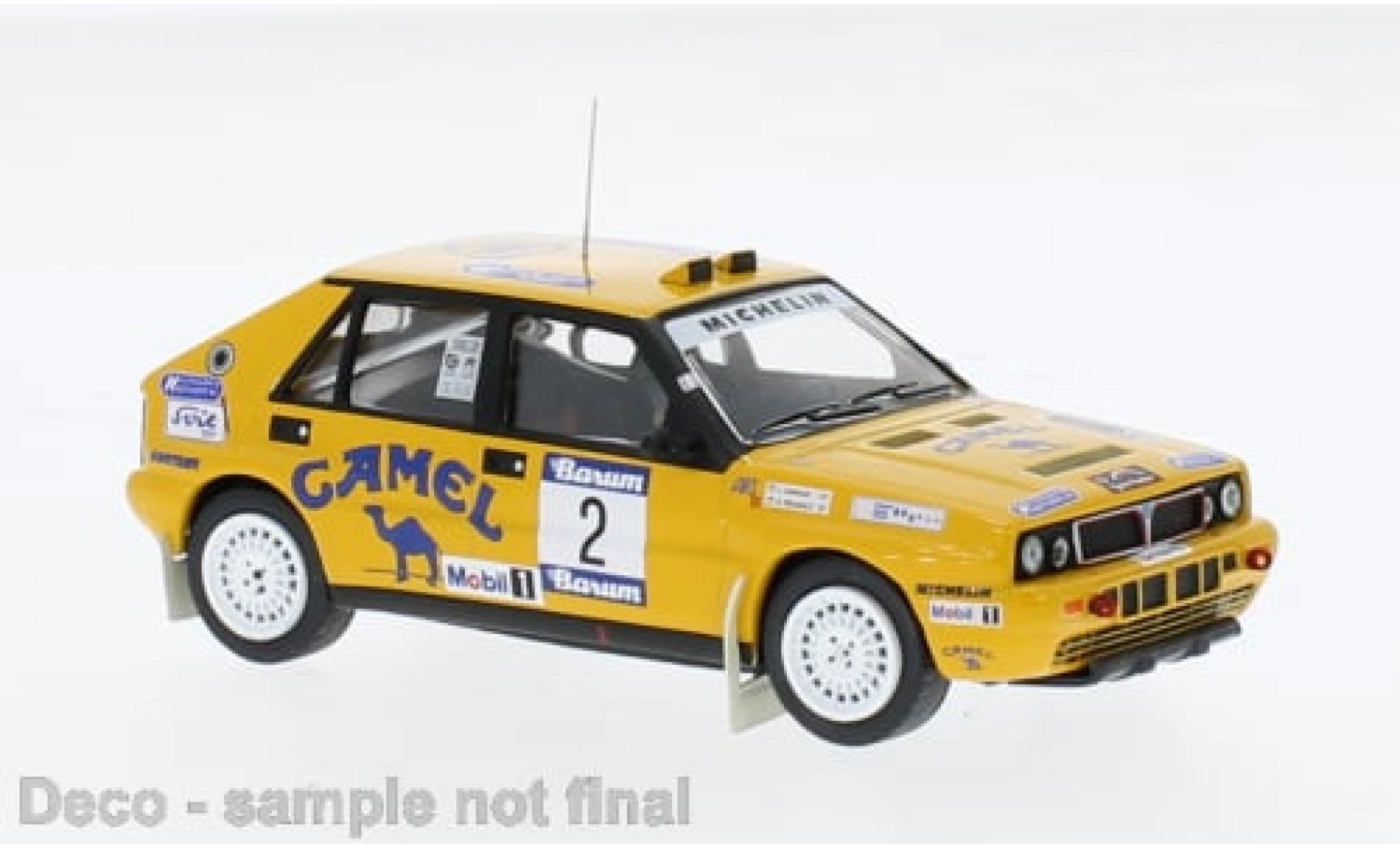 Lancia Delta 1/43 IXO Integrale 16V No.2 Camel Barum Rally 1990 1:43 modelauto