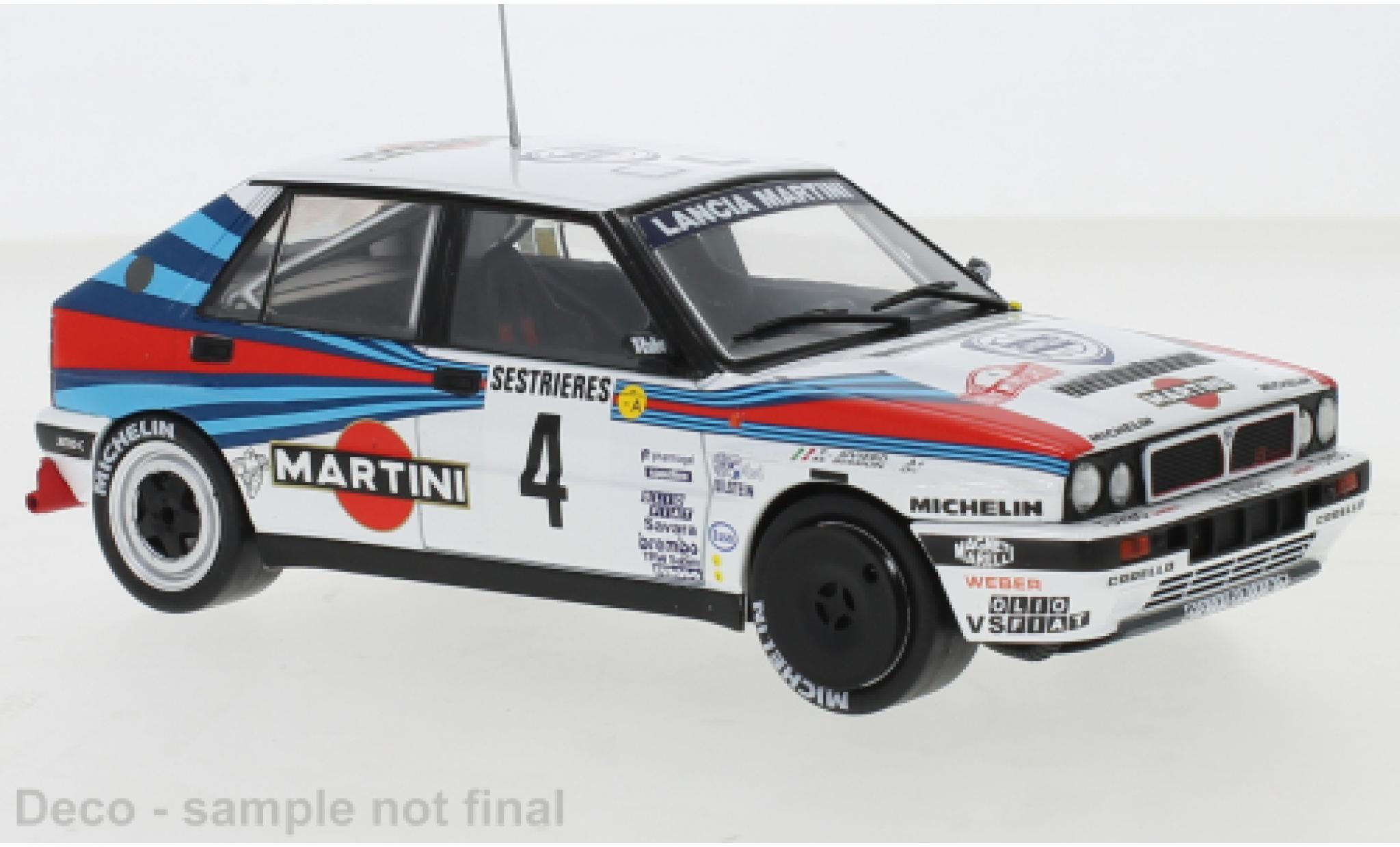Lancia Delta 1/24 IXO Integrale 16V No.4 Martini Racing Martini Rallye Monte Carlo 1989 M.Biasion/T.Siviero modelauto
