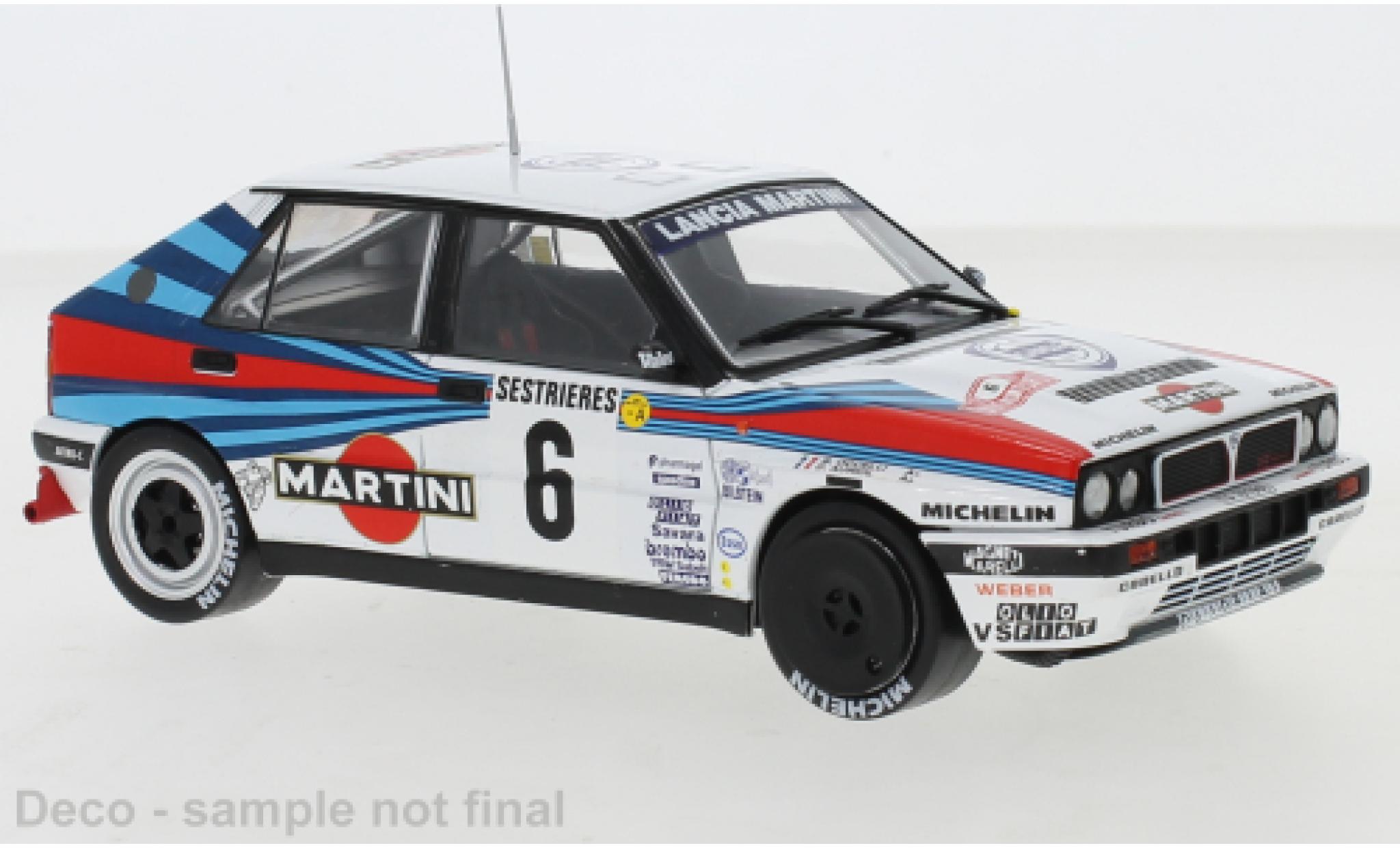 Lancia Delta 1/24 IXO Integrale 16V No.6 Martini Racing Martini Rallye Monte Carlo 1989 D.Auriol/B.Occelli modelauto