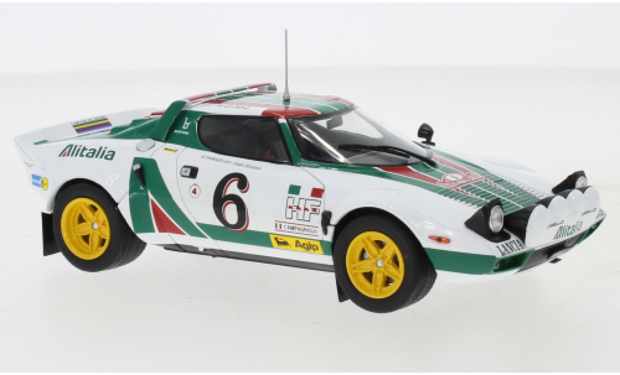 Lancia Stratos 1/24 IXO HF No.6 Rallye Monte-Carlo 1976 B.Waldegard/B.Thorszelius modelauto