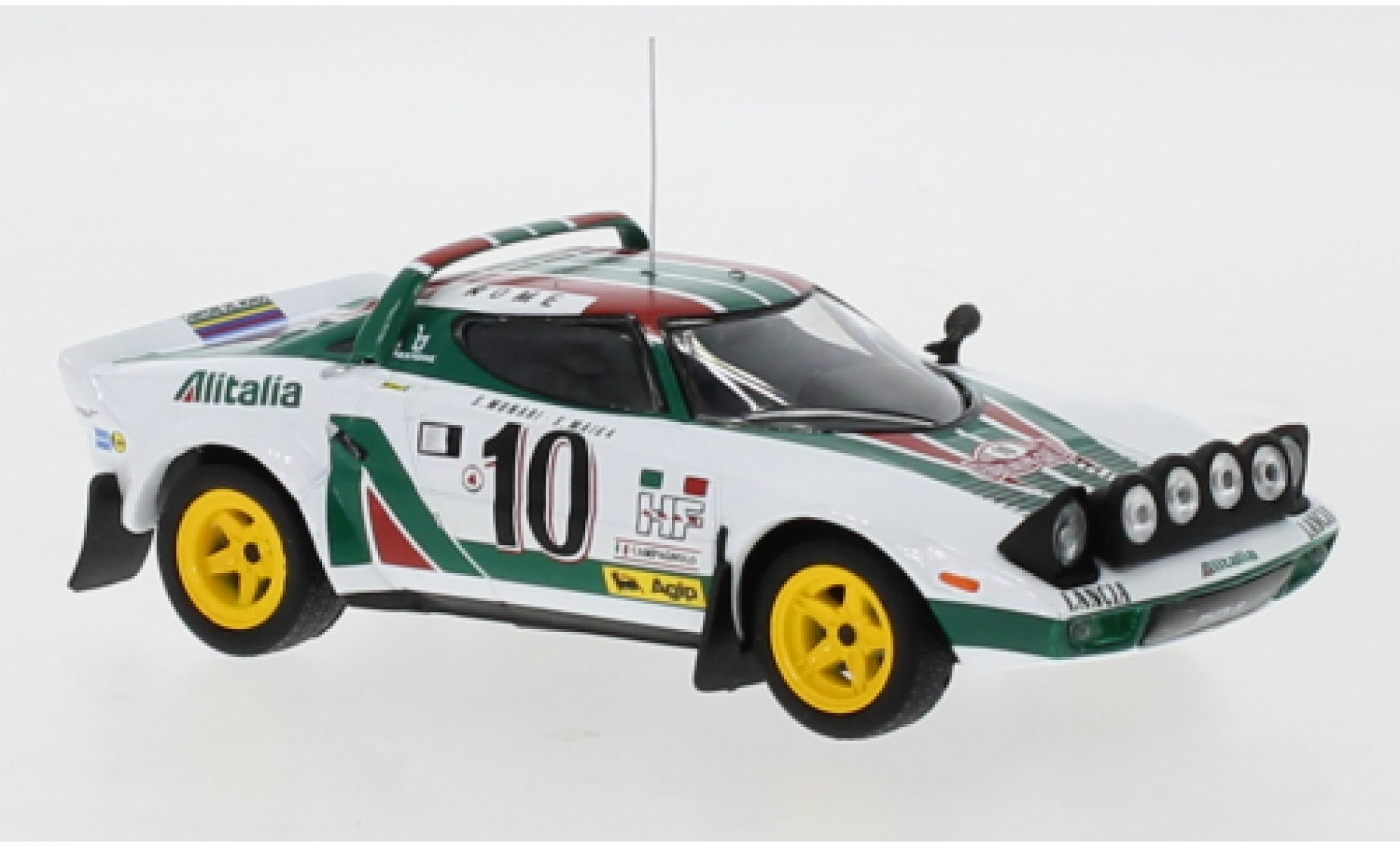 Lancia Stratos 1/43 IXO HF No.8 Alitalia Racing Team Alitalia Rallye Monte Carlo 1976 R.Pinto/A.Bernacchini modelauto