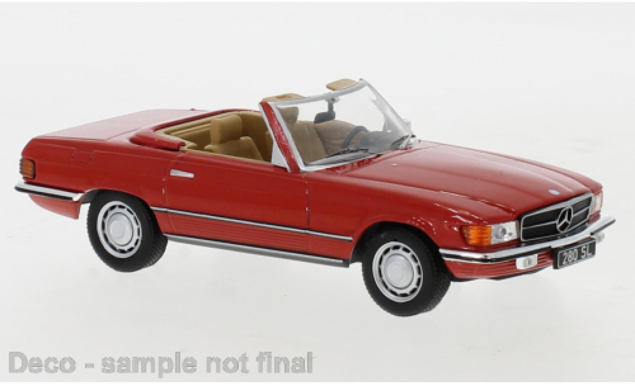 Mercedes 280 1/43 IXO SL (R107) rood 1979 modelauto