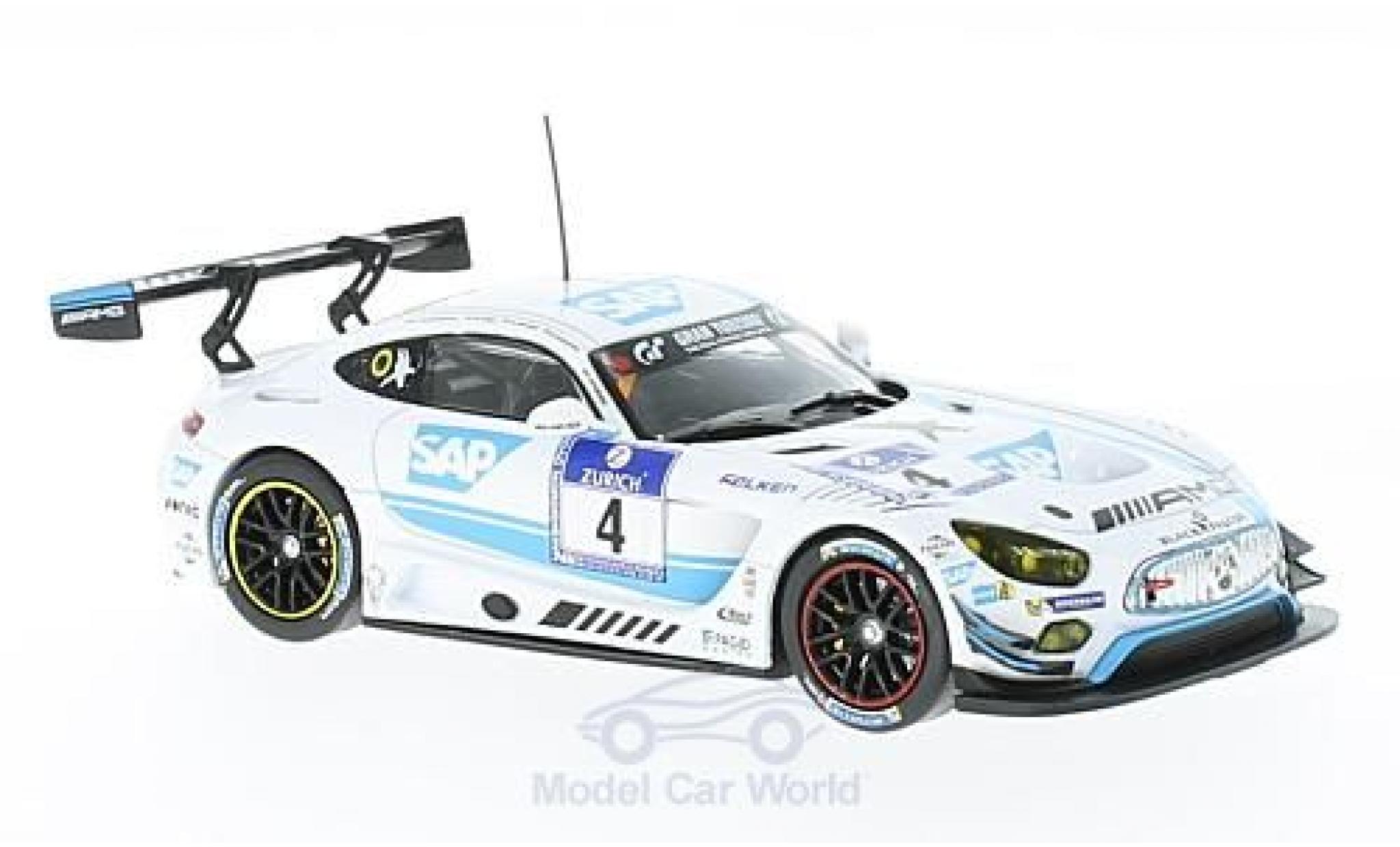Mercedes AMG GT 1/43 IXO 3 No.4 AMG-Team Black Falcon 24h N&uuml;rburgring 2016 B.Schneider/M.Engel/A.Christodolou/M.Metzger modelauto