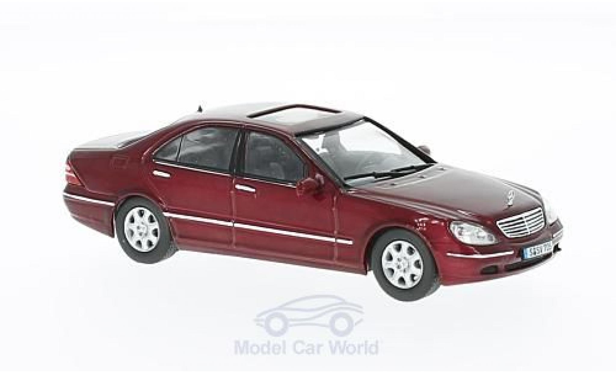 Mercedes S500 500 1/43 IXO (W220) metallic rood 2000 modelauto