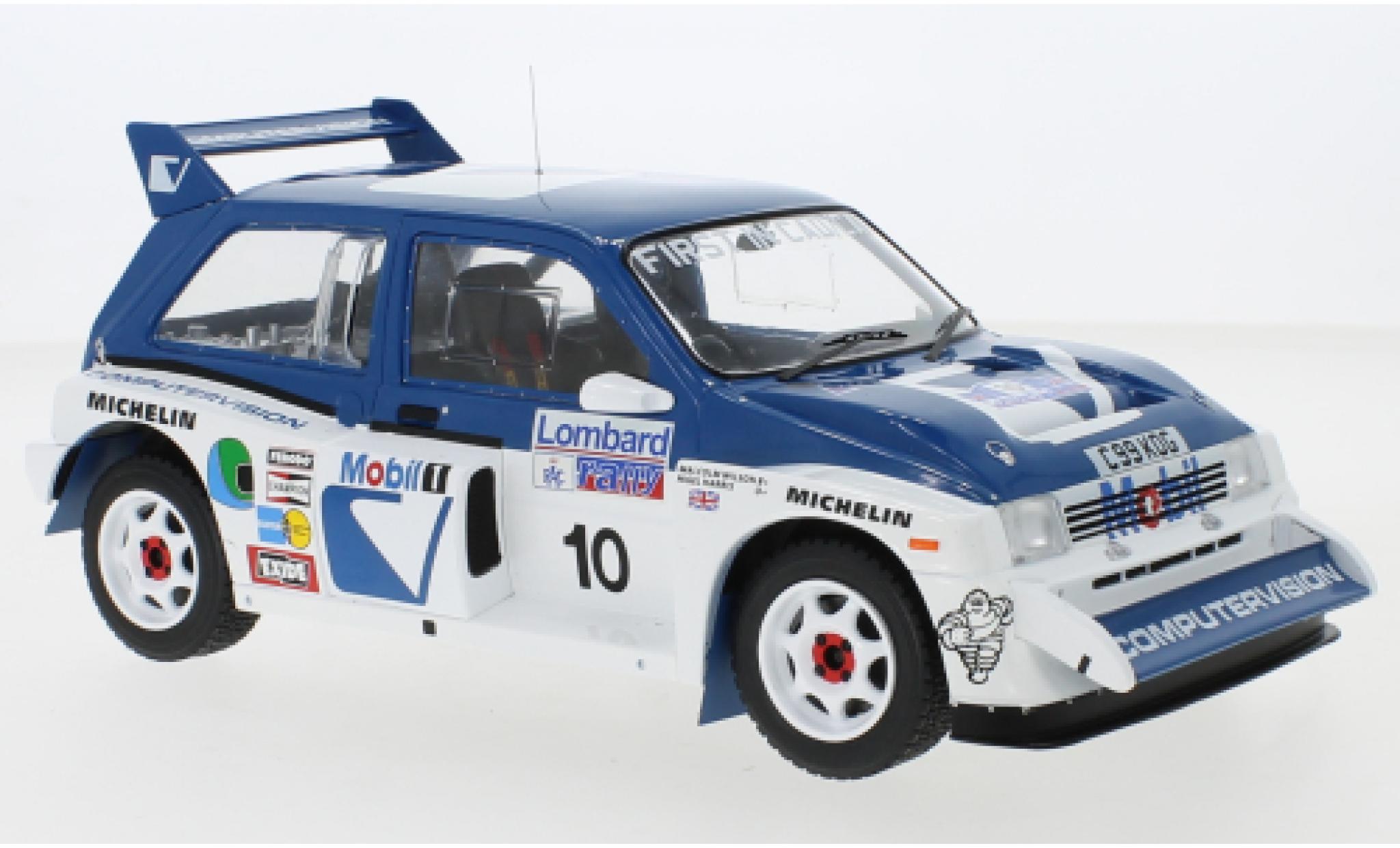 MG Metro 1/18 IXO 6R4 RHD No.10 Computervision RAC Rally 1986 M.Wilson/N.Harris modelauto