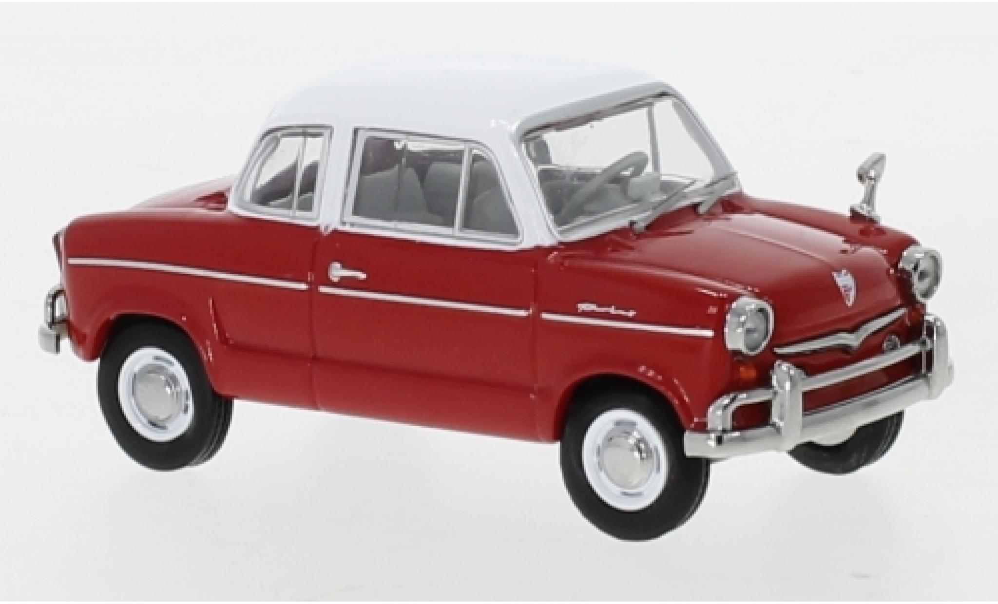 NSU Prinz 1/43 IXO 30E rood/wit 1959 modelauto