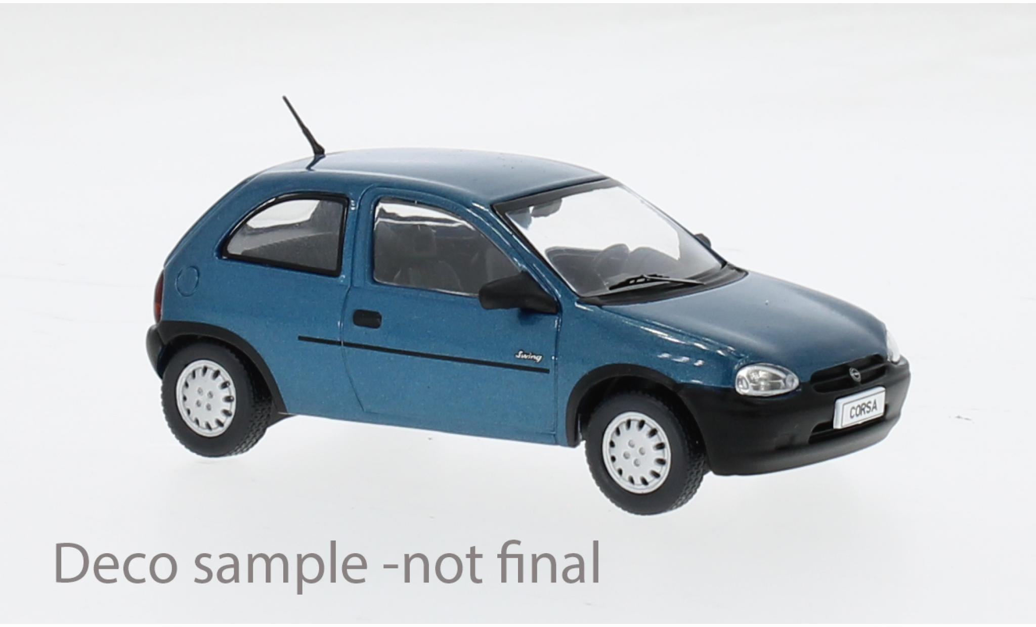 Opel Corsa 1/43 IXO B Swing metallic groen 1995 1:43 modelauto