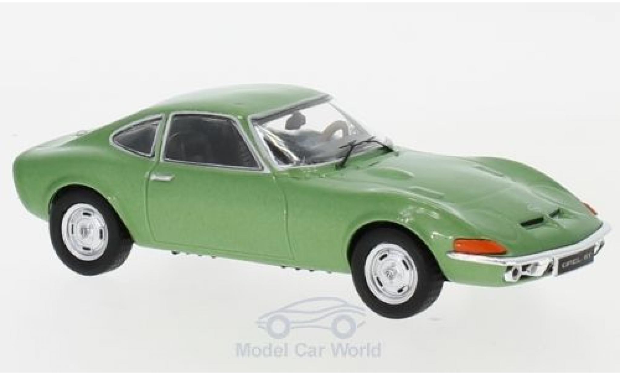 Opel GT 1/43 IXO metallic groen 1969 modelauto