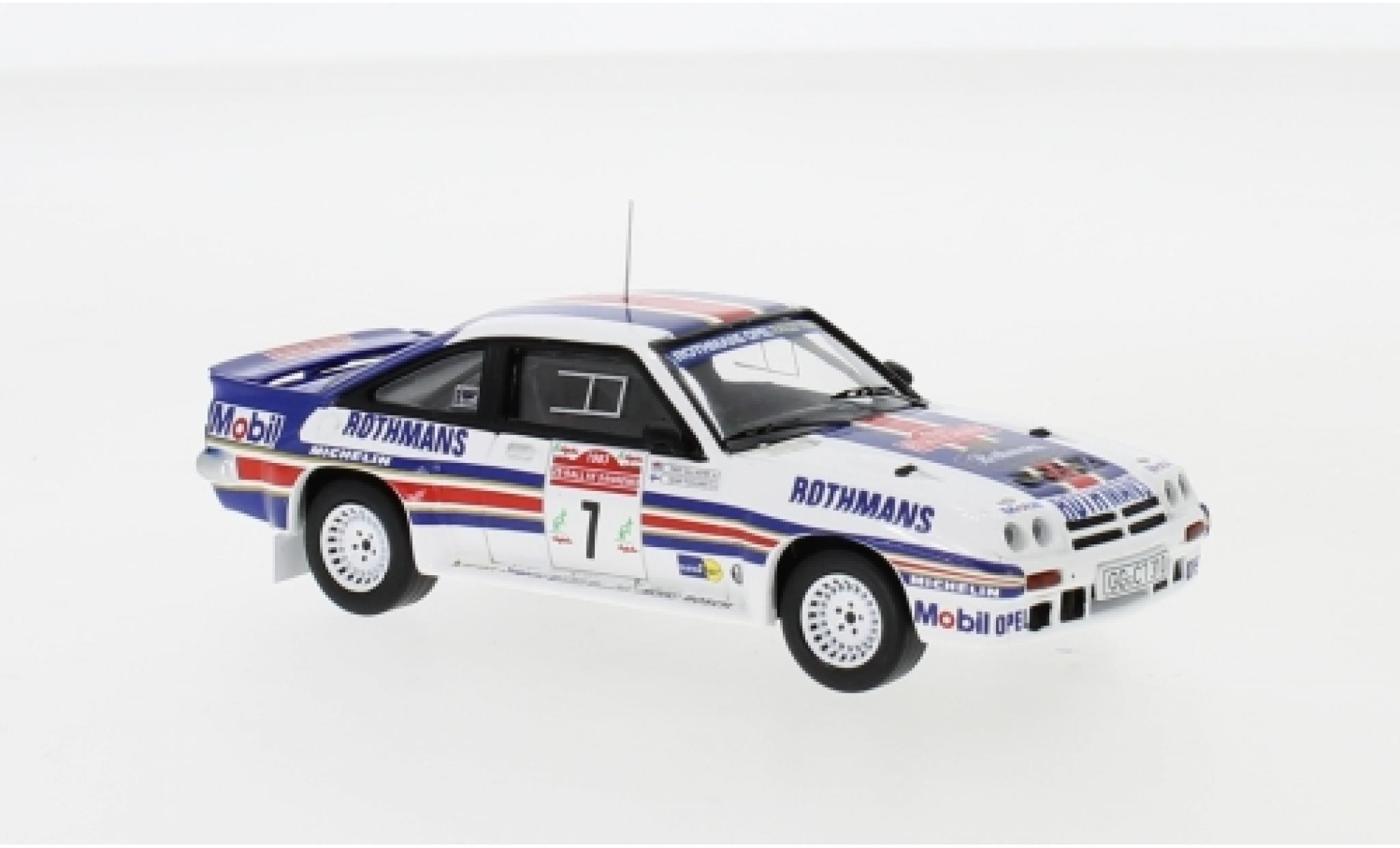 Opel Manta 1/43 IXO 400 No.7 Rothmans Rally Team Rothmans Rallye WM Rallye San Remo 1983 H.Toivonen/F.Gallagher modelauto