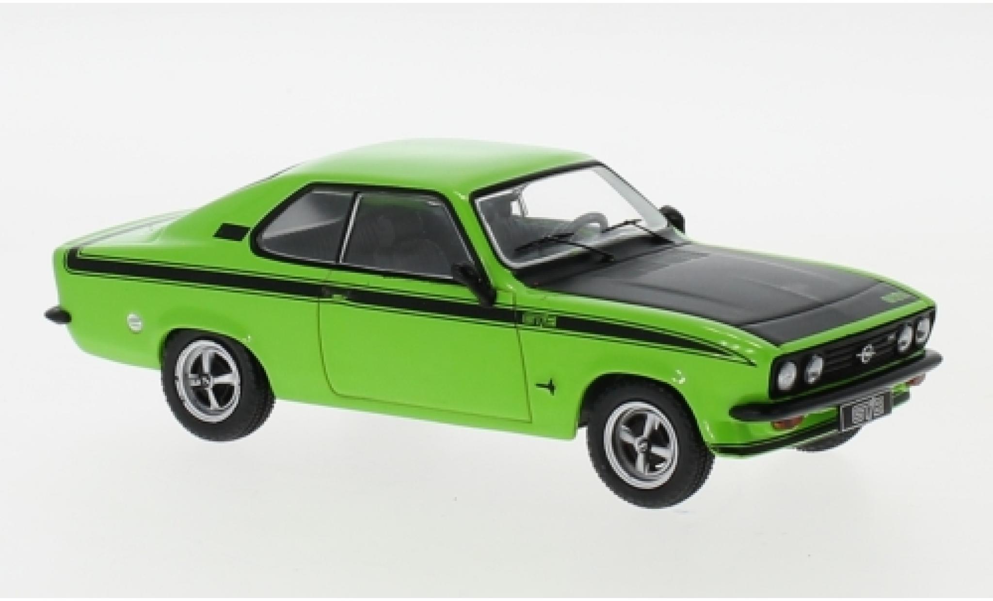 Opel Manta 1/43 IXO A GT/E groen/zwart 1974 modelauto