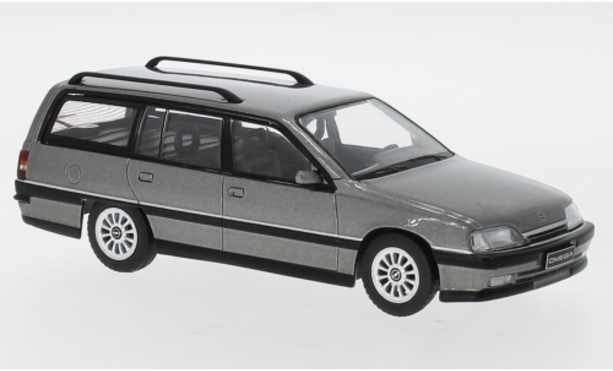 Opel Omega 1/43 IXO A2 Caravan metallic grijs 1990 modelauto