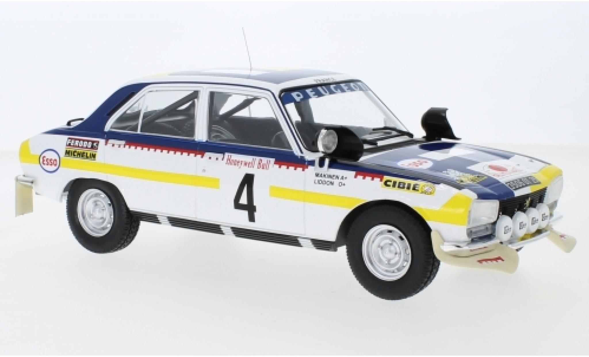 Peugeot 504 1/18 IXO Ti No.4 Rallye Marokko 1975 T.M&auml;kinen/H.Liddon modelauto