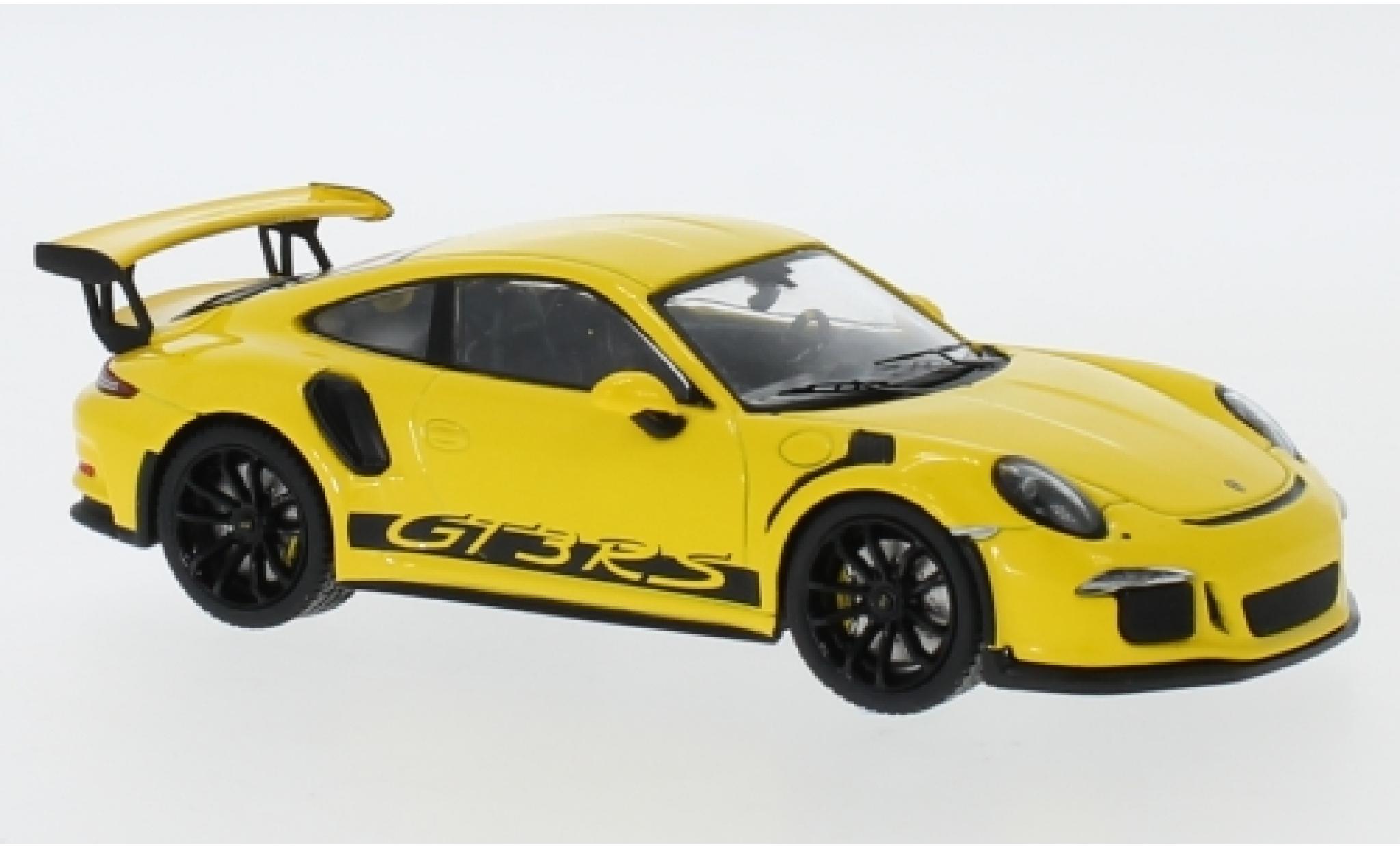 Porsche 991 GT3 RS 1/43 IXO 911 () GT3 RS geel 2017 modelauto