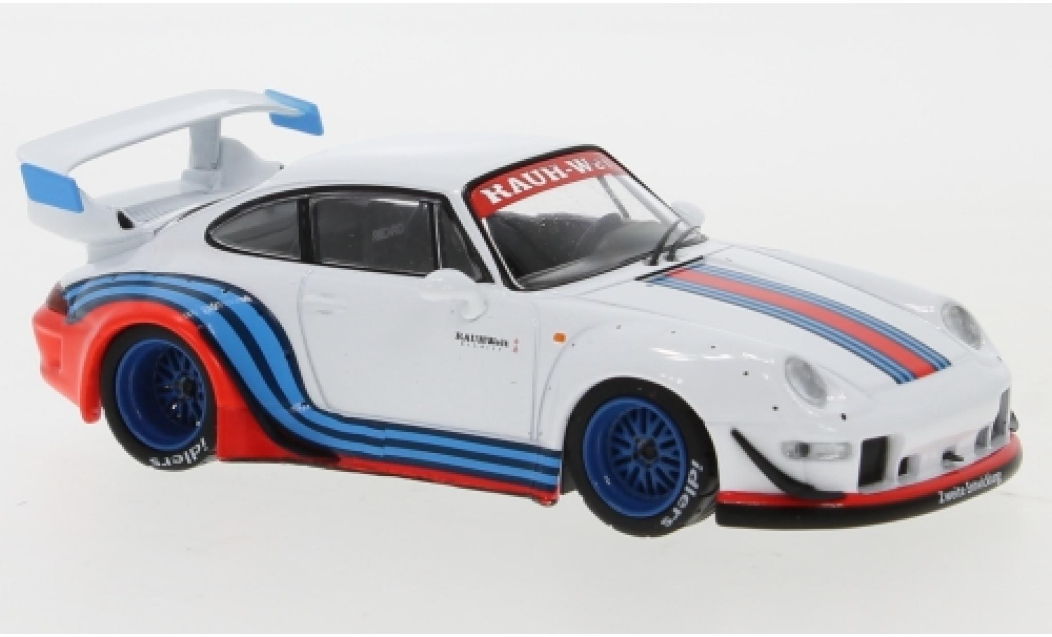 Porsche 993 RWB 1/43 IXO 911 RWB () wit/Dekor RAUH-Welt modelauto