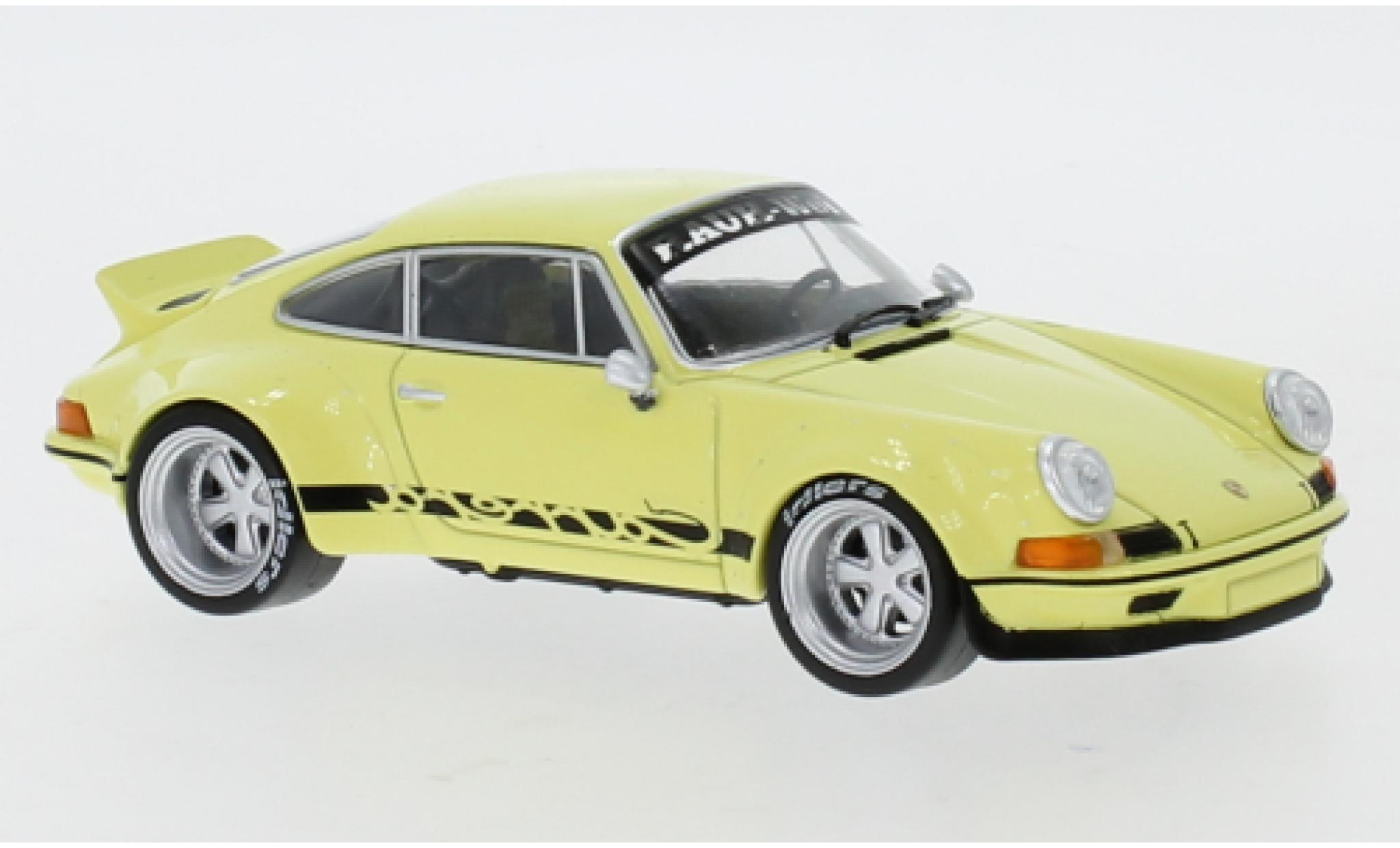 Porsche 911 1/43 IXO RWB geel modelauto