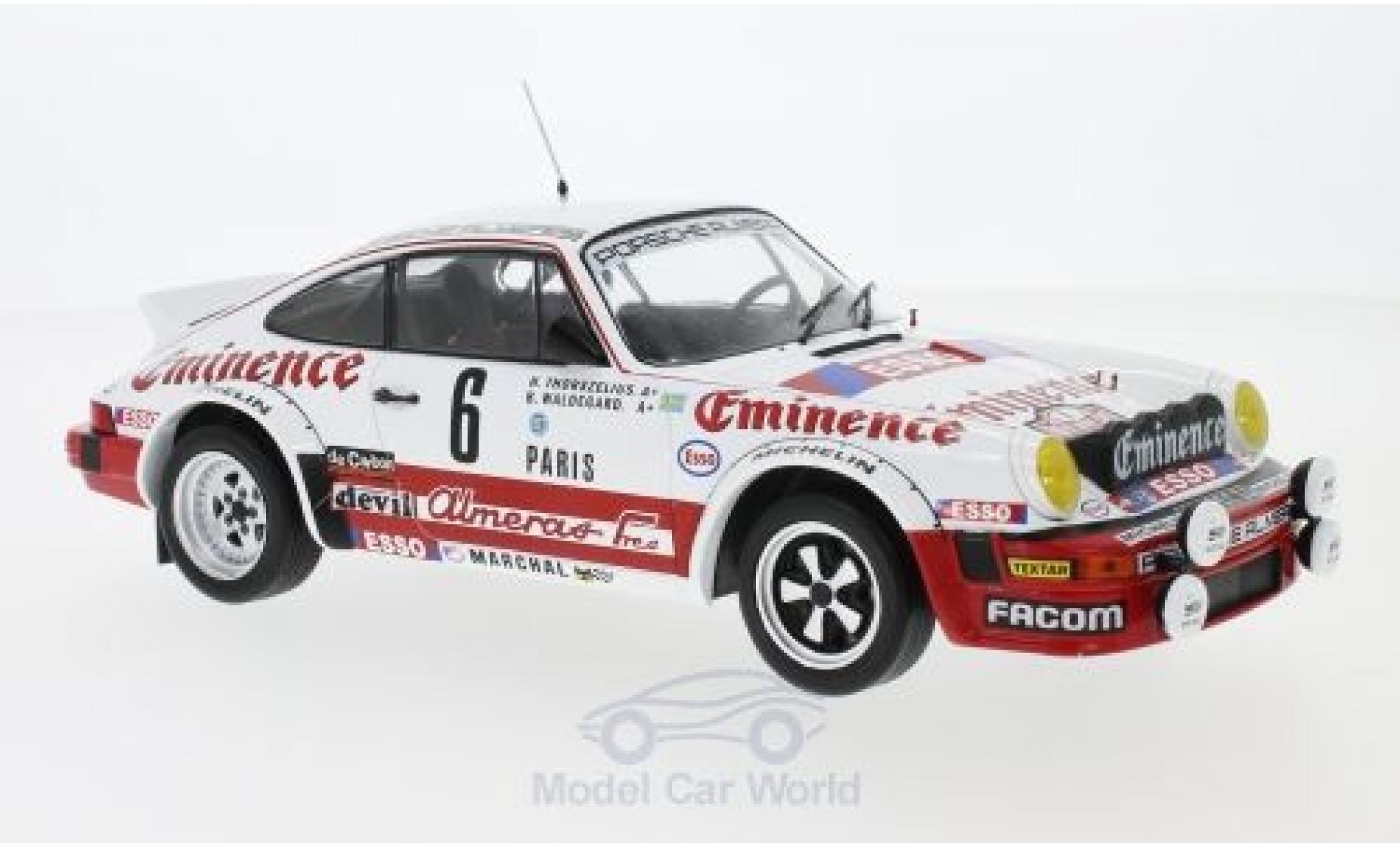 Porsche 930 SC 1/18 IXO 911 SC No.6 Almeras Eminence Rallye WM Rally Monte Carlo 1982 B.Waldegard/H.Thorszelius modelauto