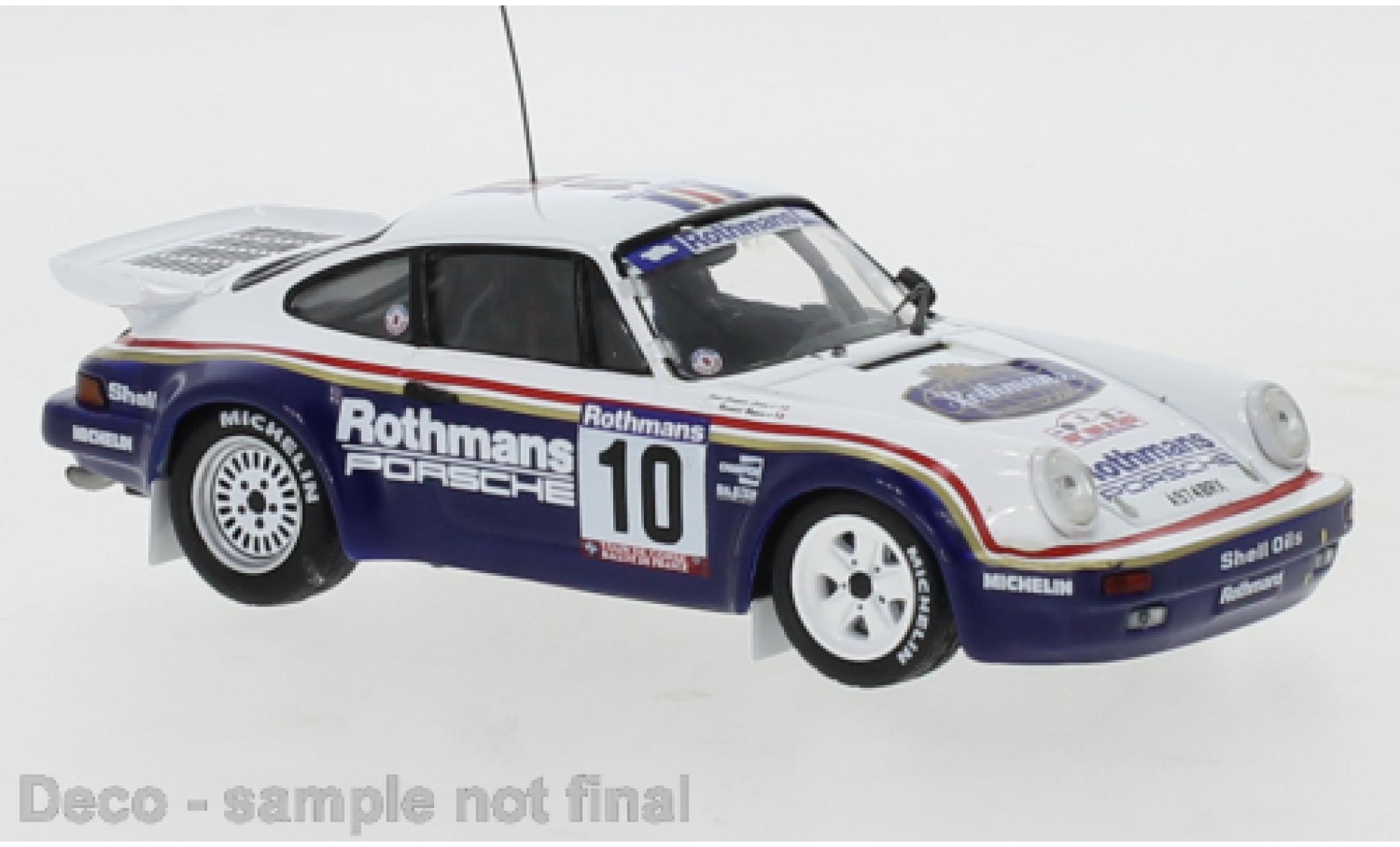 Porsche 930 1/43 IXO 911 SC/RS No.10 Rallye Tour de Corse 1985 B.Beguin/J-J.Lenne modelauto