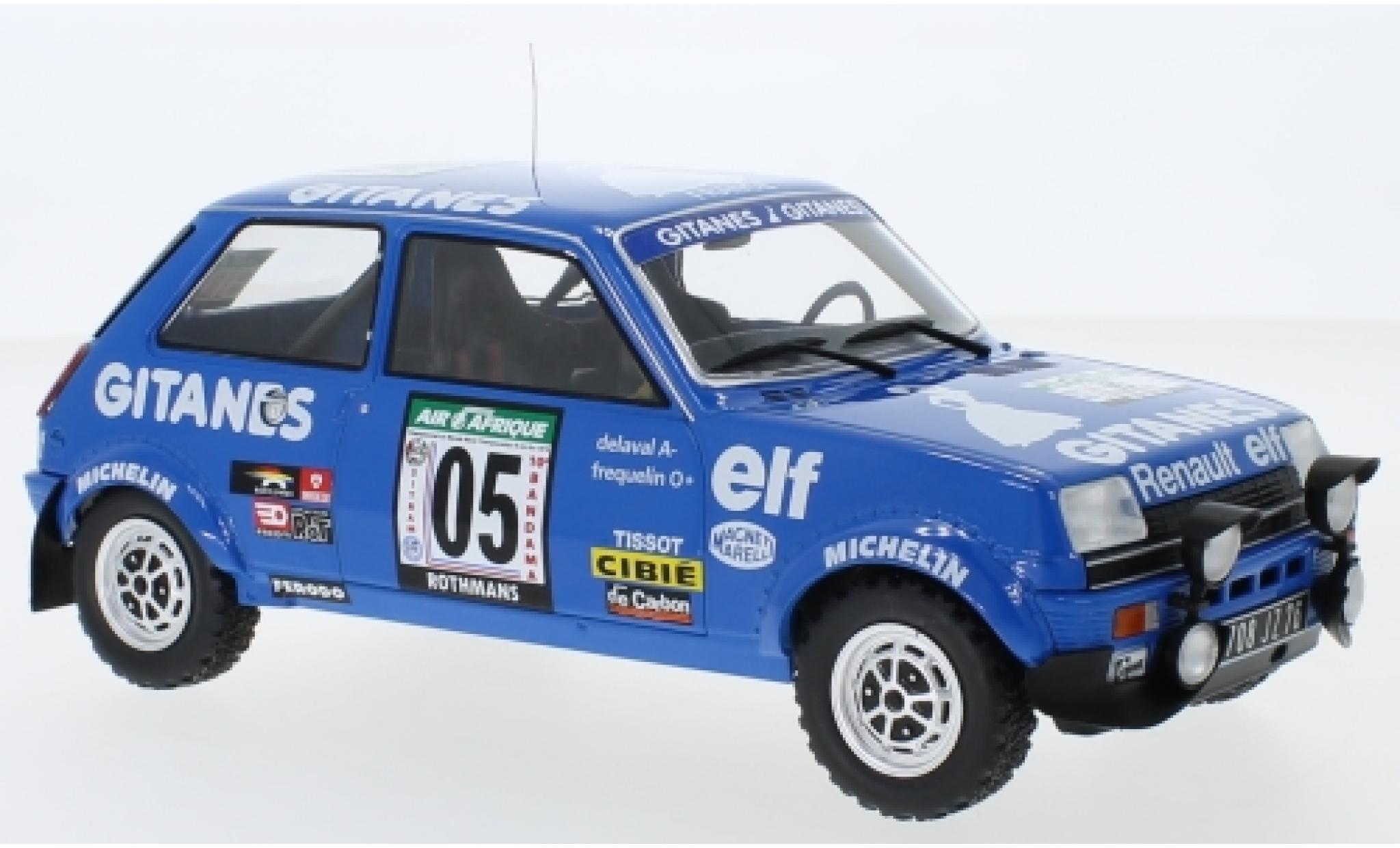 Renault 5 1/18 IXO Alpine No. Gitanes Rallye Bandama 1978 G.Frequelin/J.Delaval modelauto